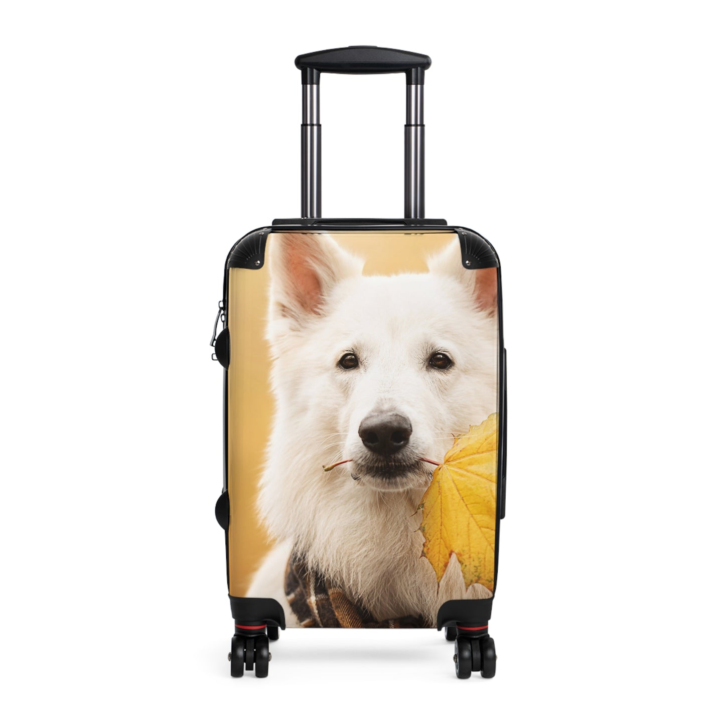Animals White Swiss Shepherd Carry-On Suitcase - Stylish Luggage for Travelers