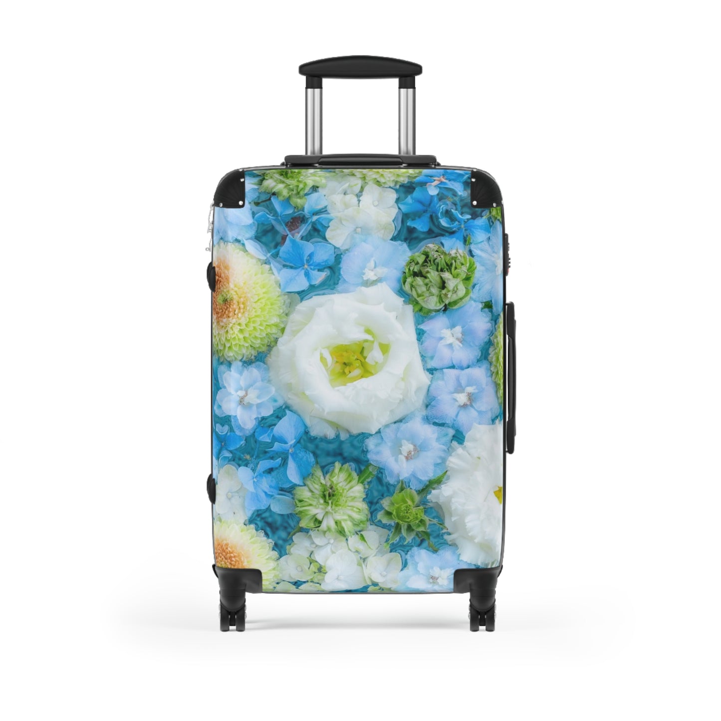 Nature Flowers Floral Blue Art Carry-On Suitcase - Stylish Luggage for Travelers