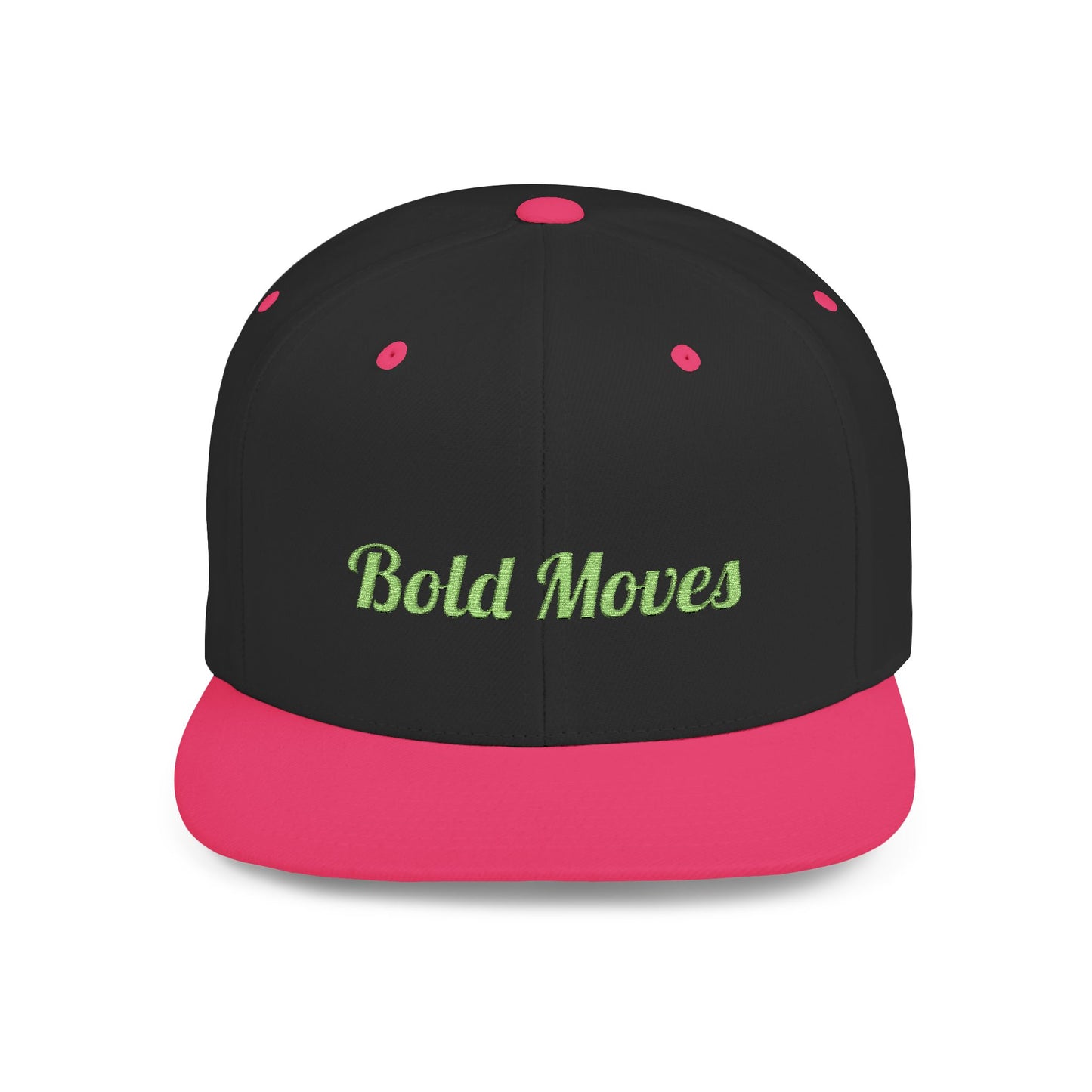 Text Bold Move Flat Bill Snapback – Lightweight, Custom Fit, Premium Quality