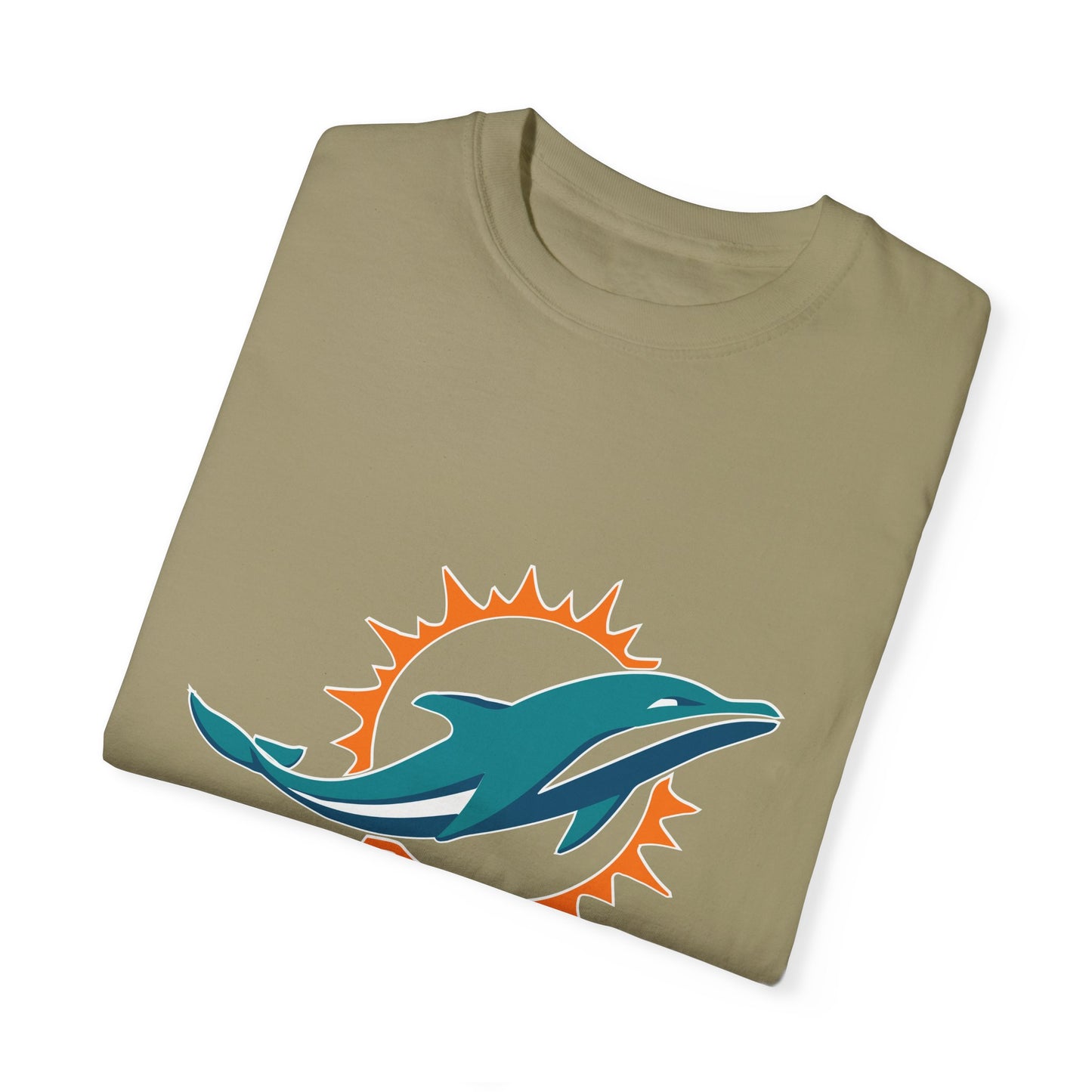 Miami Dolphins Football Merchandise Garment-Dyed T-Shirt – Premium Cotton Tee for Customization