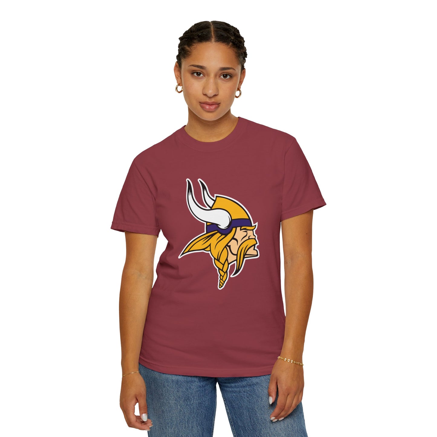 Minnesota Vikings Gear Garment-Dyed T-Shirt – Premium Cotton Tee for Customization