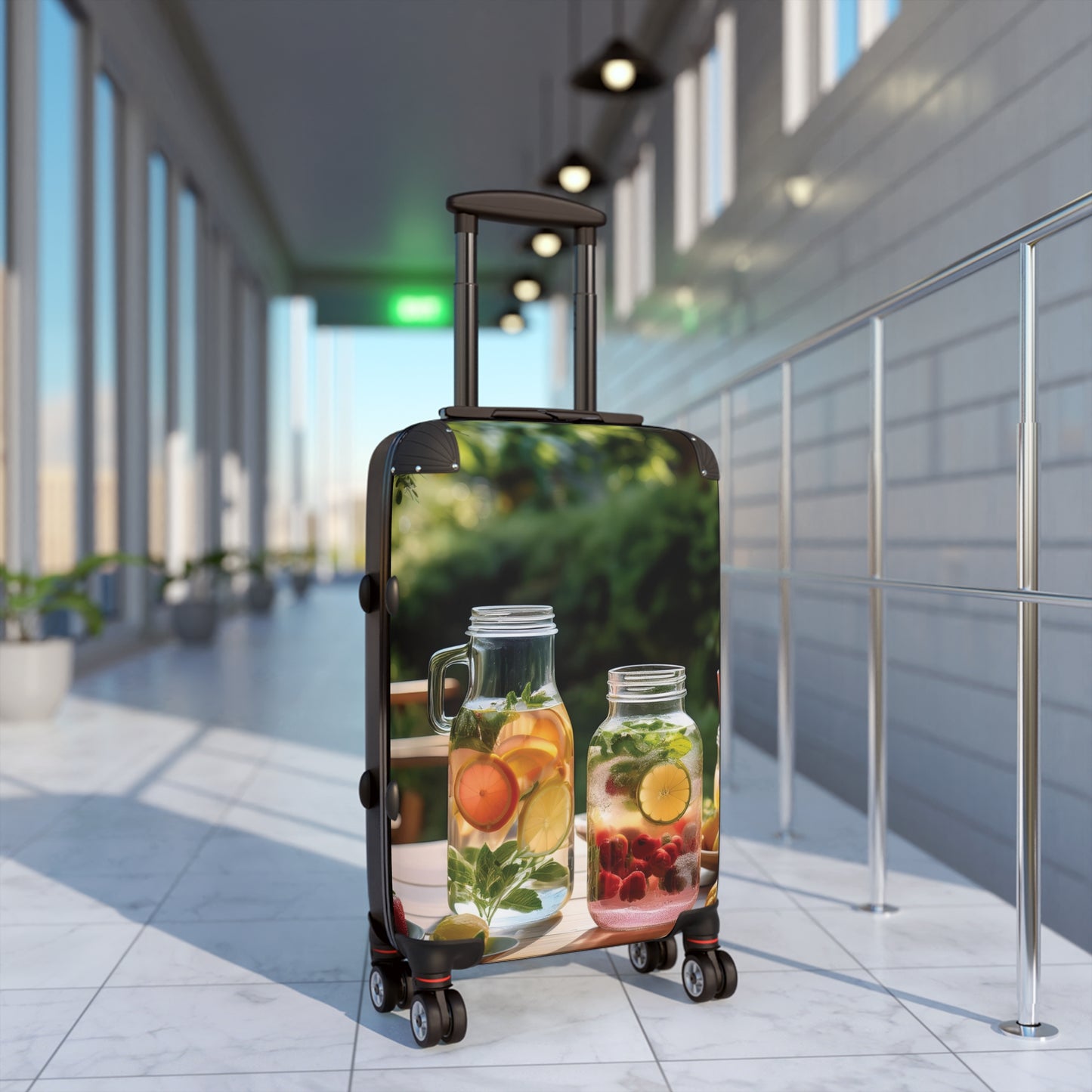 Nature Summer Drinks With Citrus Carry-On Suitcase - Stylish Luggage for Travelers