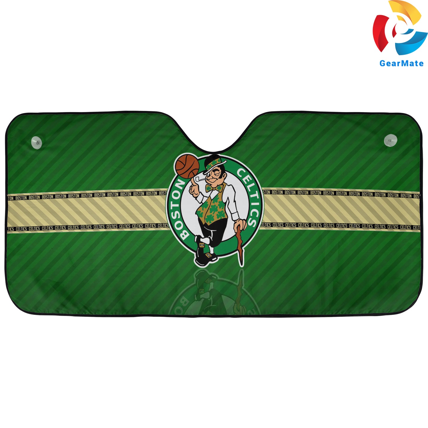 Boston Celtics Team Logo Reflective Car Sunshade – Premium Heat & UV Protection, Universal Fit