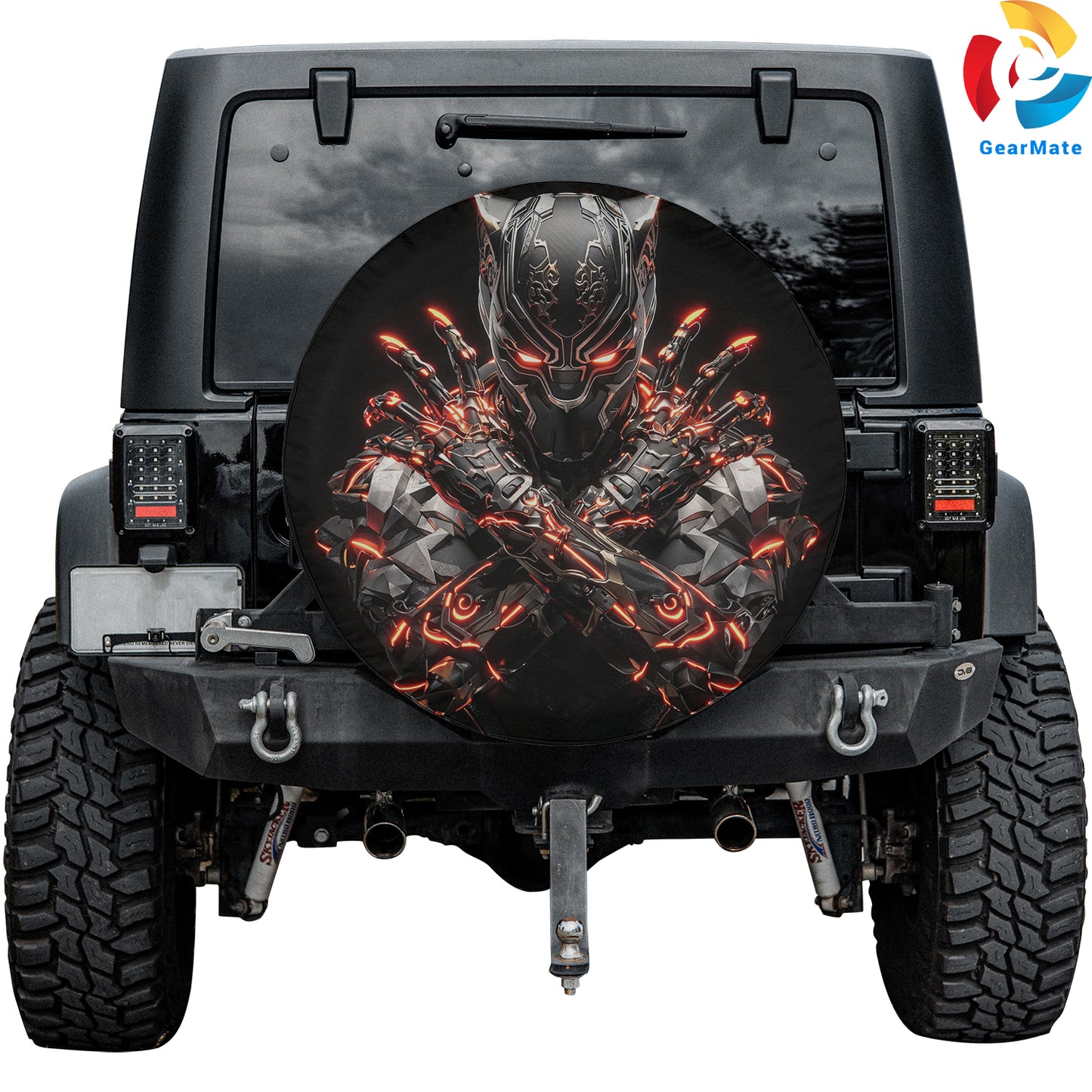 Black Panther Marvel Spare Tire Cover – Premium Waterproof UV Resistant Protector
