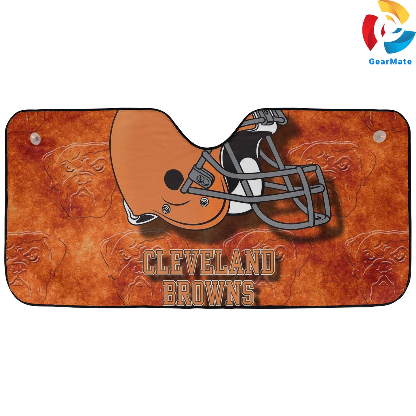 Cleveland Browns NFL Football Logo Reflective Car Sunshade – Premium Heat & UV Protection, Universal Fit