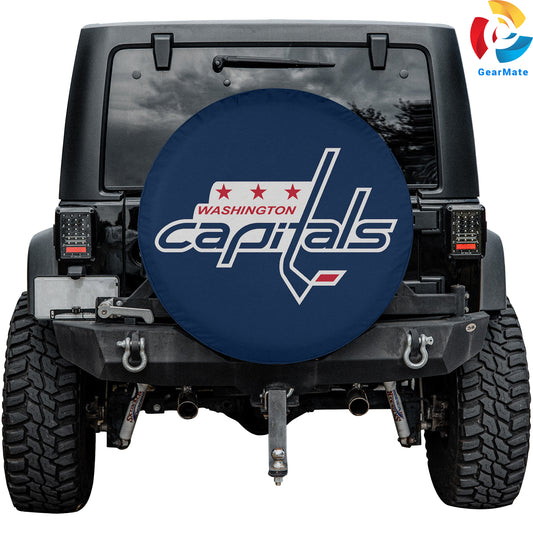 Washington Capitals NHL Hockey Season Spare Tire Cover – Premium Waterproof UV-Resistant Protector