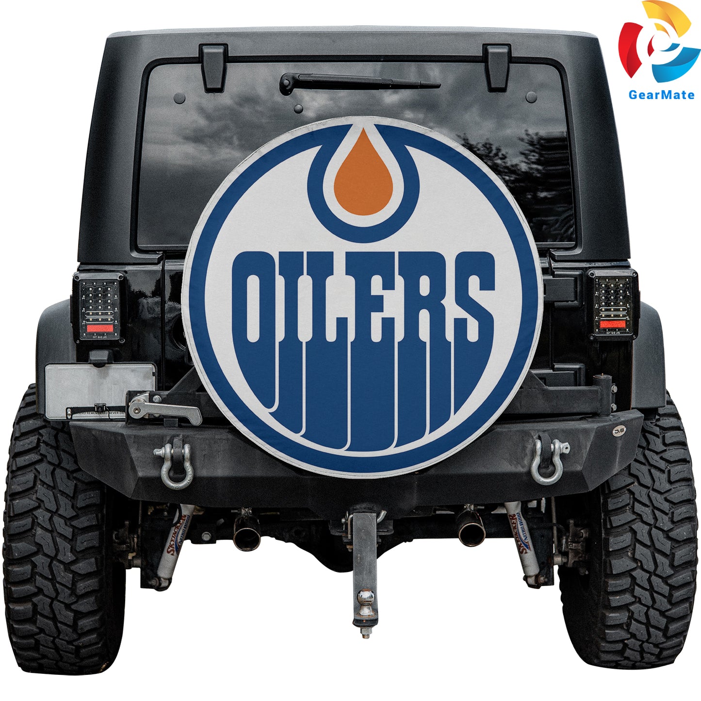 Edmonton Oilers Hockey Season Spare Tire Cover – Premium Waterproof UV-Resistant Protector