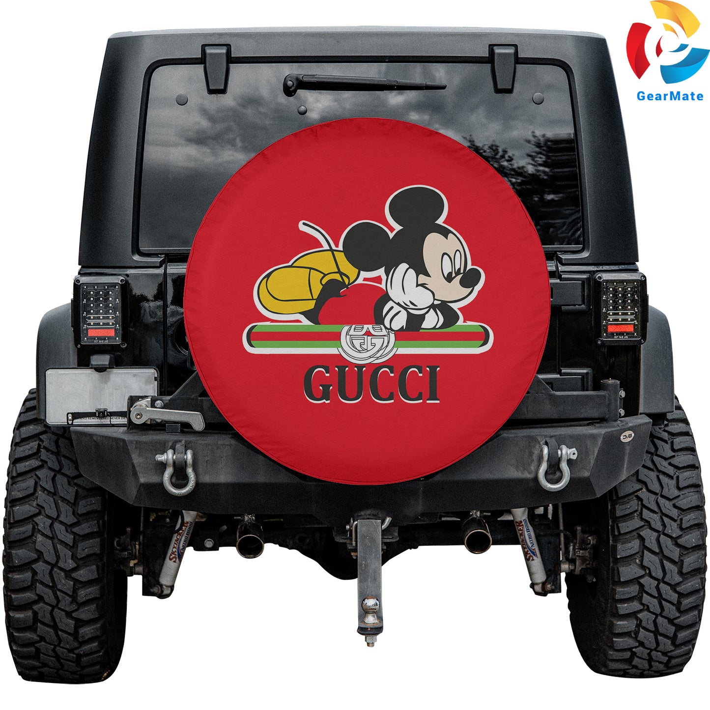 Mickey Mouse Gucci Spare Tire Cover – Premium Waterproof UV Resistant Protector