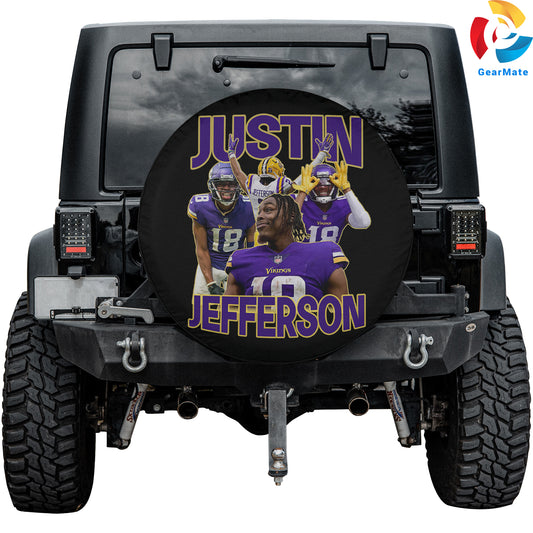 Justin Jefferson Spare Tire Cover – Premium Waterproof UV Resistant Protector