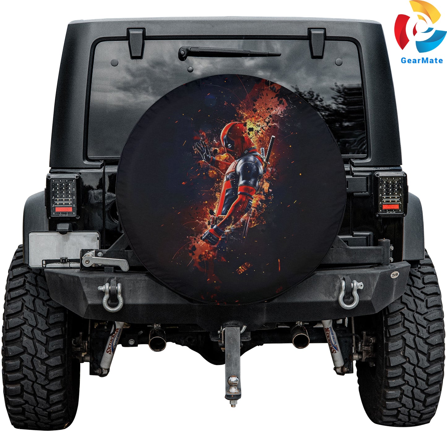 Marvel Deadpool Spare Tire Cover – Premium Waterproof UV Resistant Protector