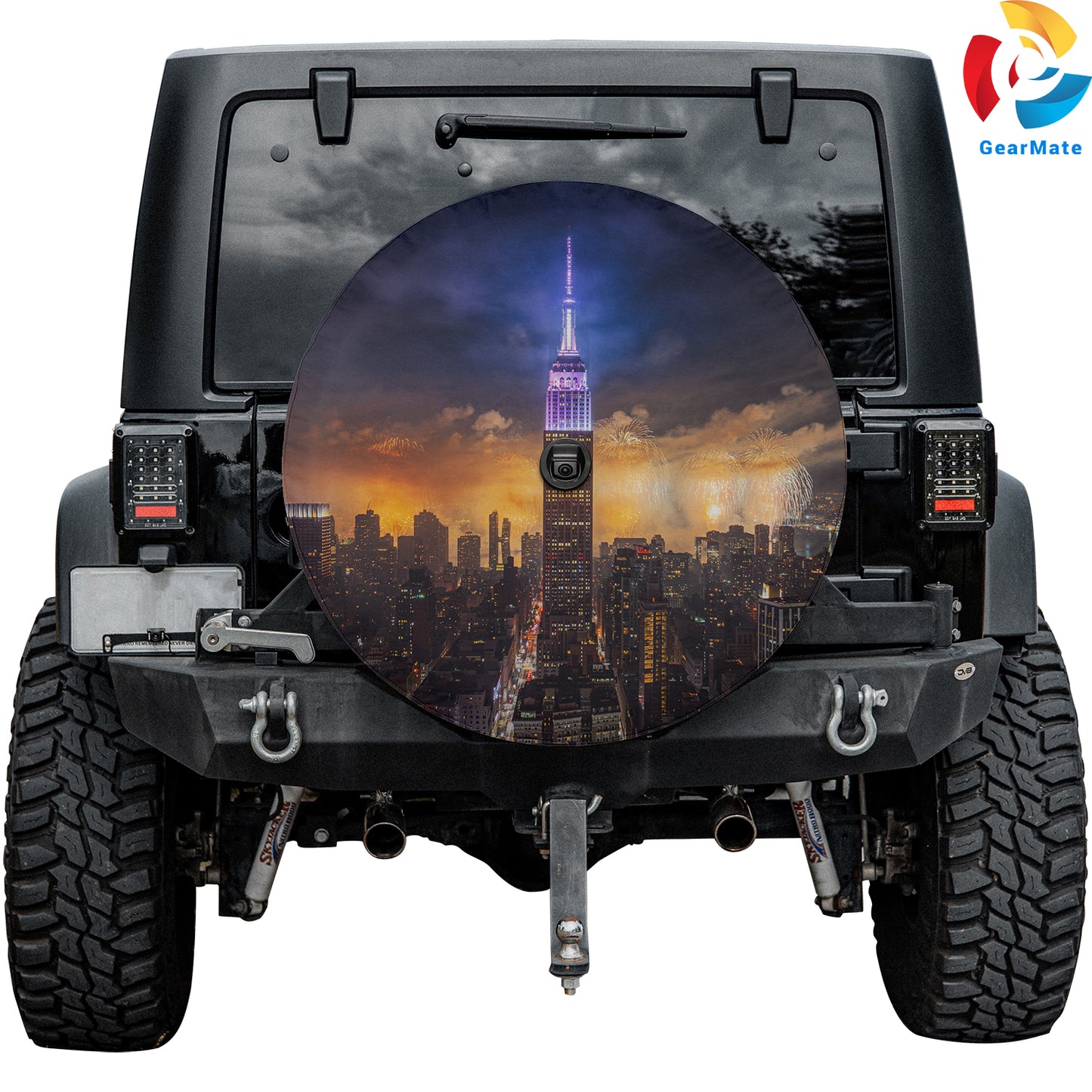 Empire State Building Spare Tire Cover – Premium Waterproof UV Resistant Protector