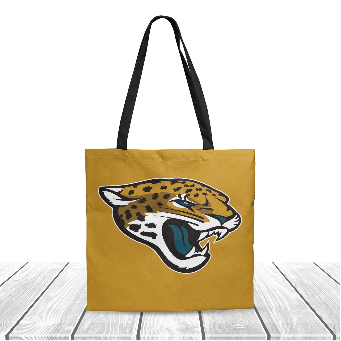 NFL Jacksonville Jaguars Polyester Canvas Tote Bag – Durable and Stylish