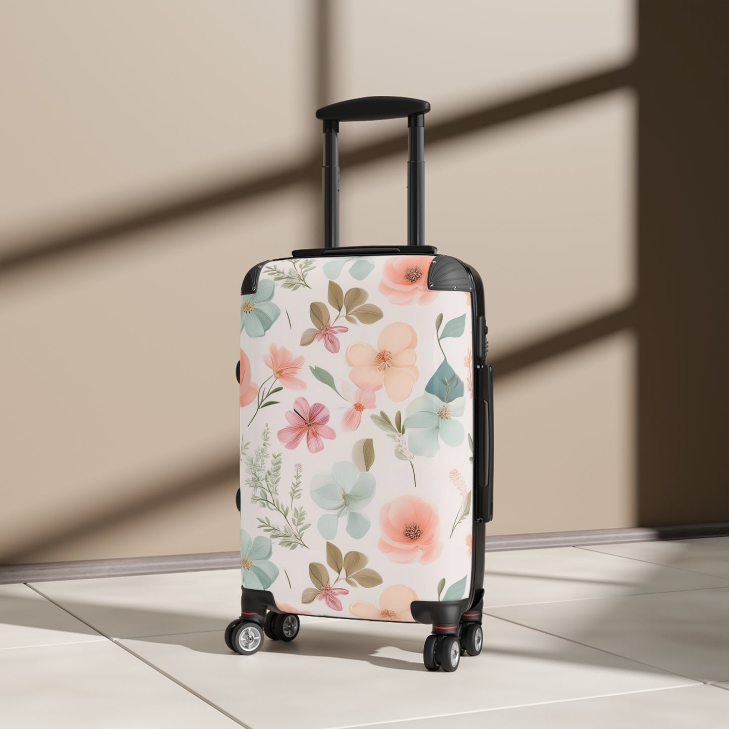 Nature Flowers Floral Dedicated Floral Pattern Art Carry-On Suitcase - Stylish Luggage for Travelers