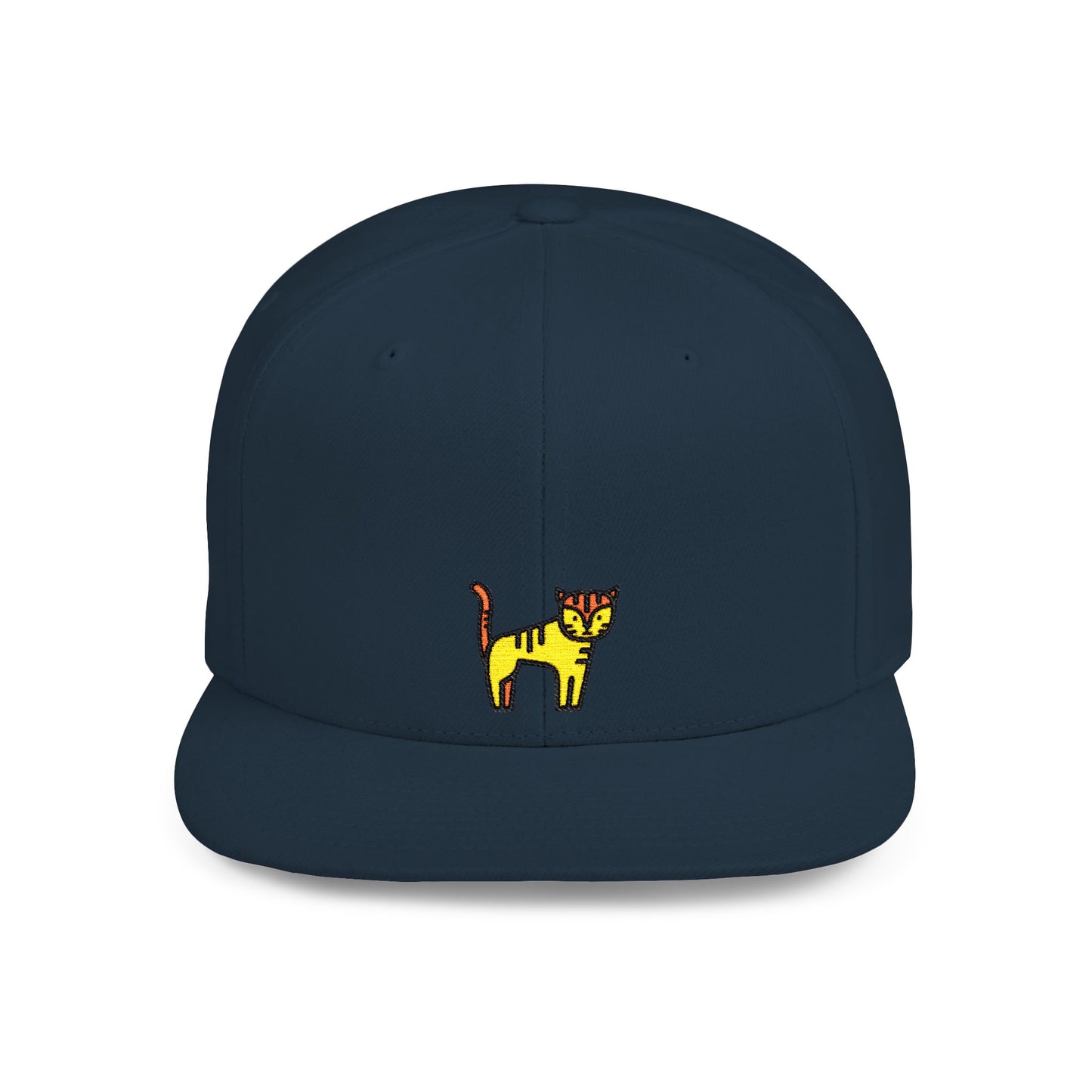 Icons Embroidered Tiger Flat Bill Snapback – Lightweight, Custom Fit, Premium Quality