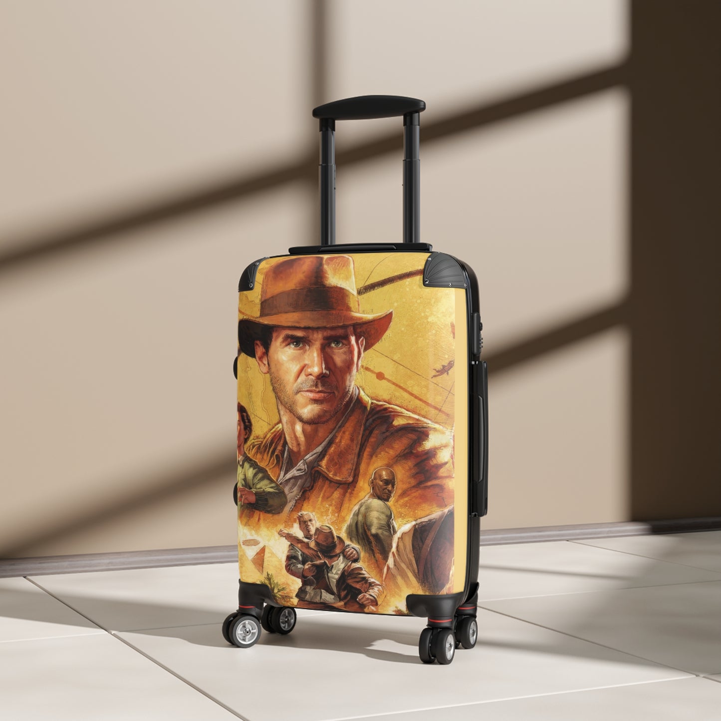 Video Games Indiana Jones and the Great Circle Carry-On Suitcase - Stylish Luggage for Travelers