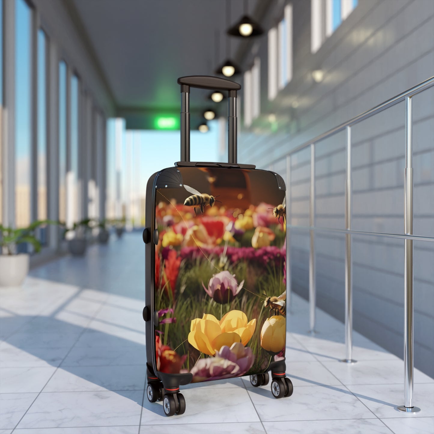 Nature Flowers Floral Vibrant Garden Art Carry-On Suitcase - Stylish Luggage for Travelers
