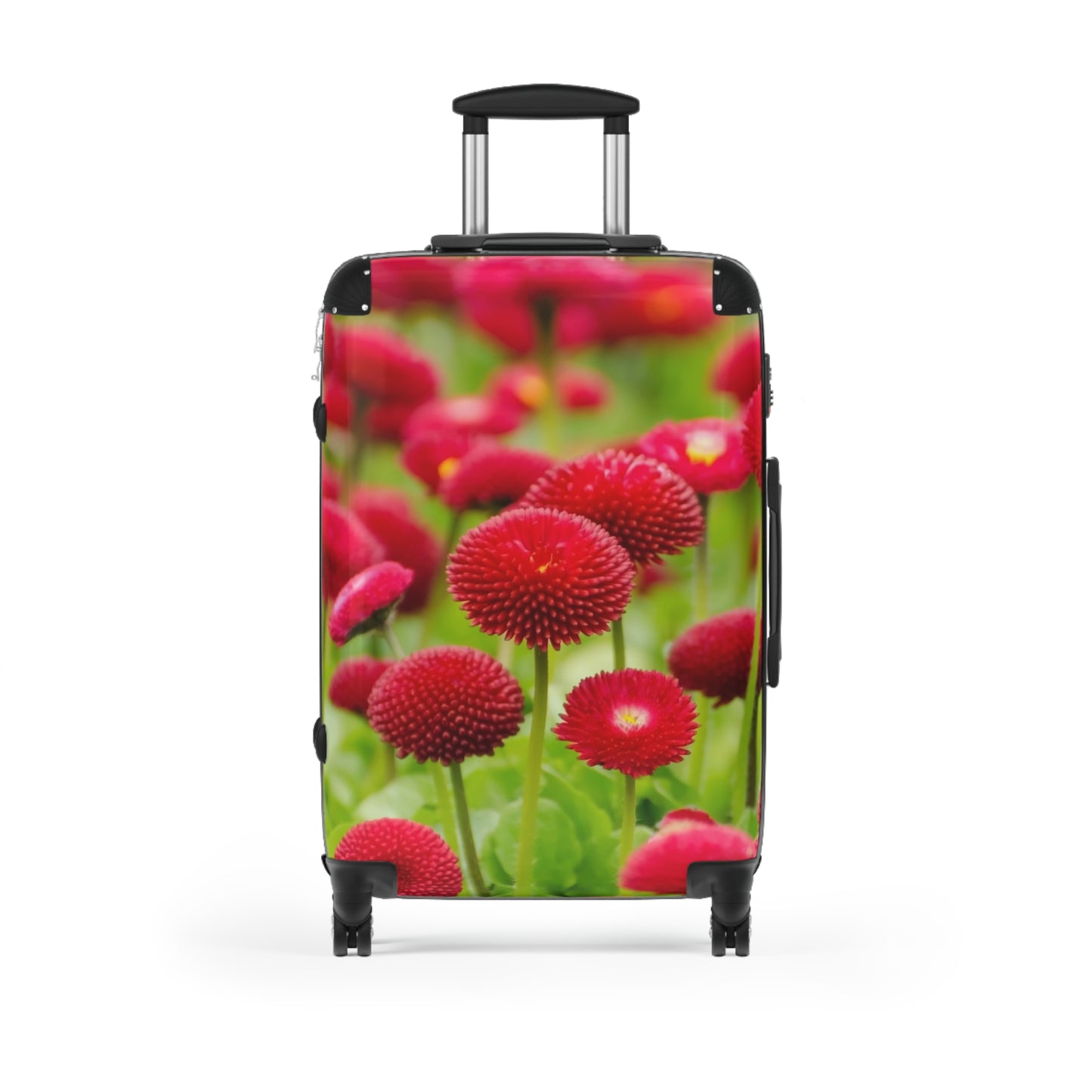 Nature Flowers Floral Red Blossom Art Carry-On Suitcase - Stylish Luggage for Travelers