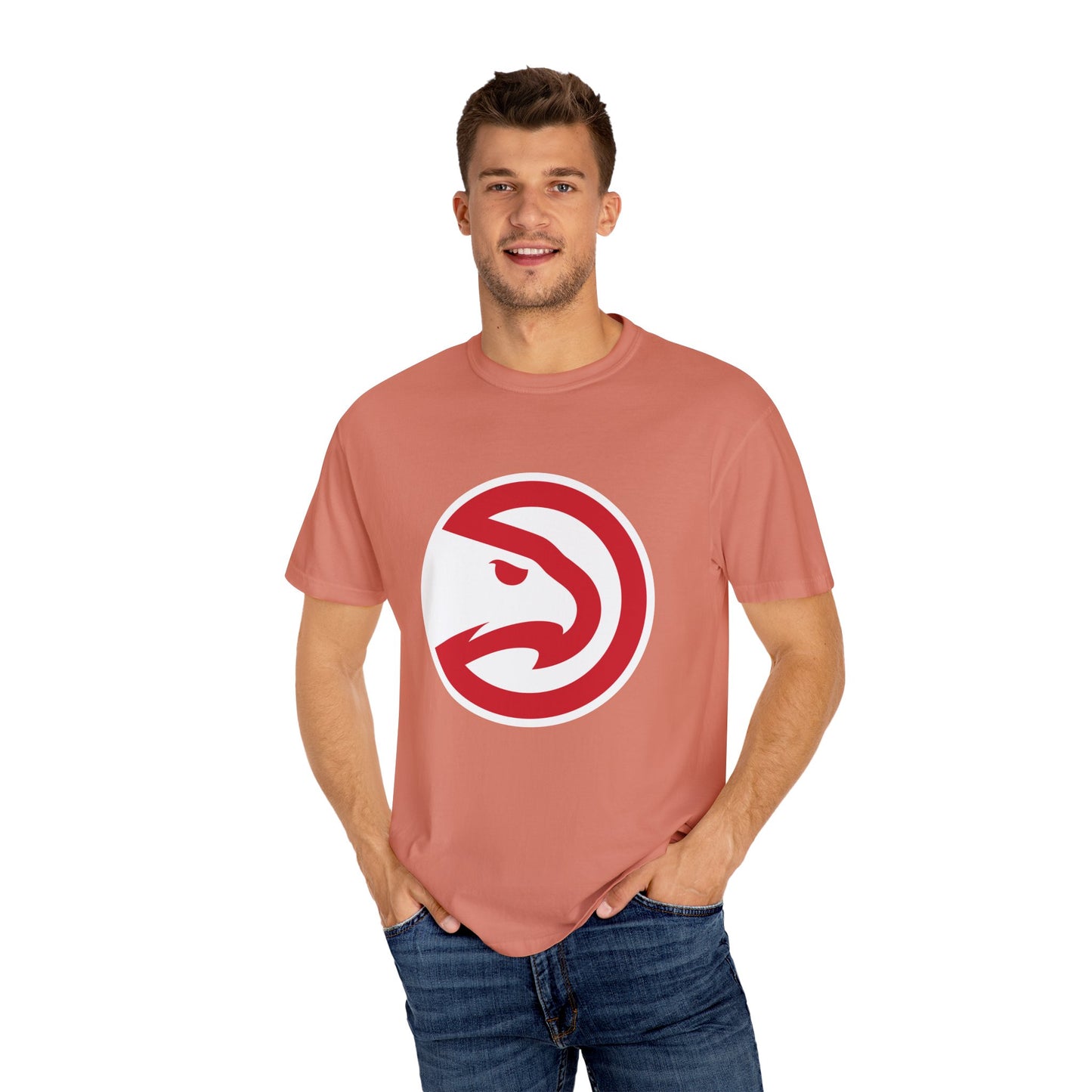 Atlanta Hawks Built Different Garment-Dyed T-Shirt – Premium Cotton Tee for Customization