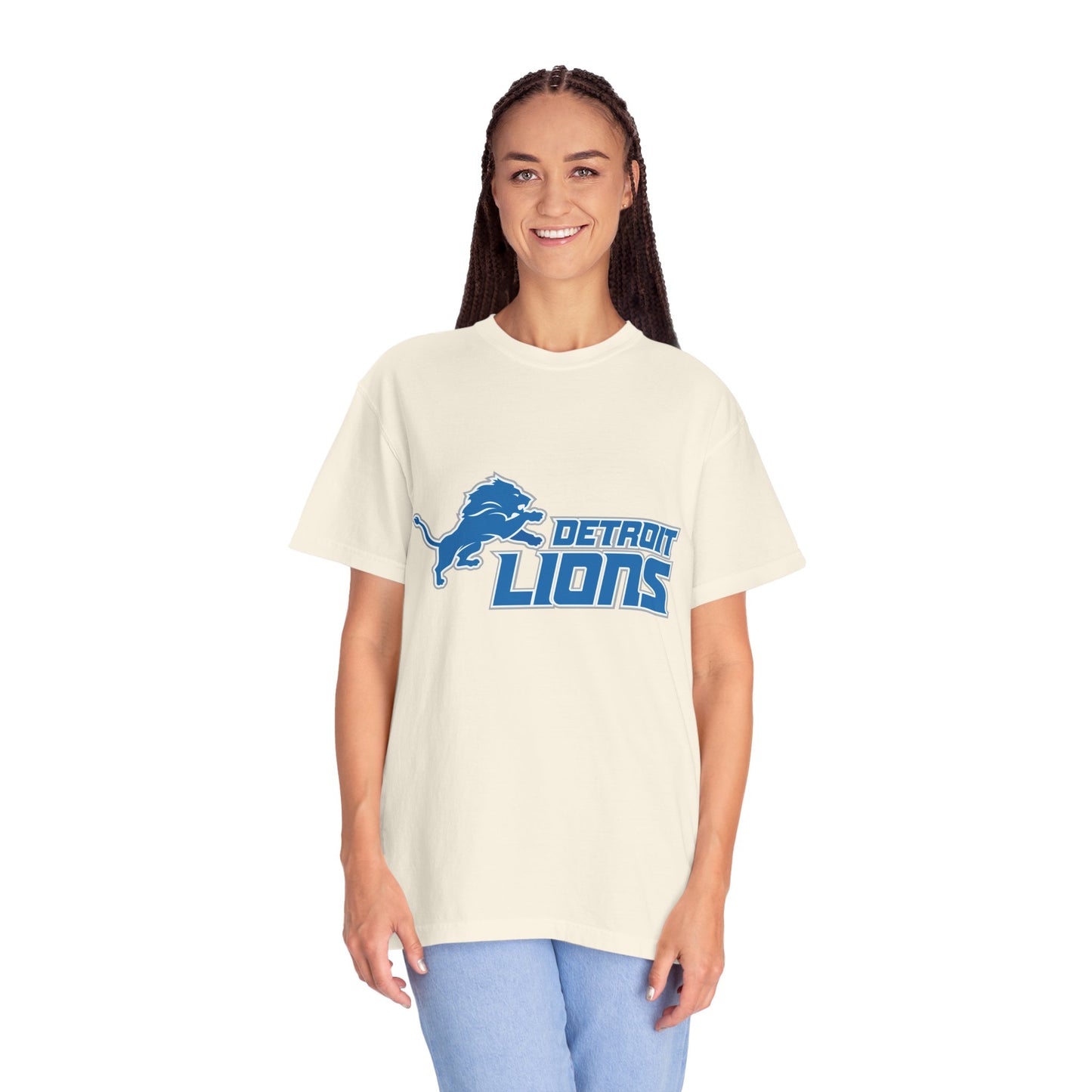 Detroit Lions Nation Garment-Dyed T-Shirt – Premium Cotton Tee for Customization