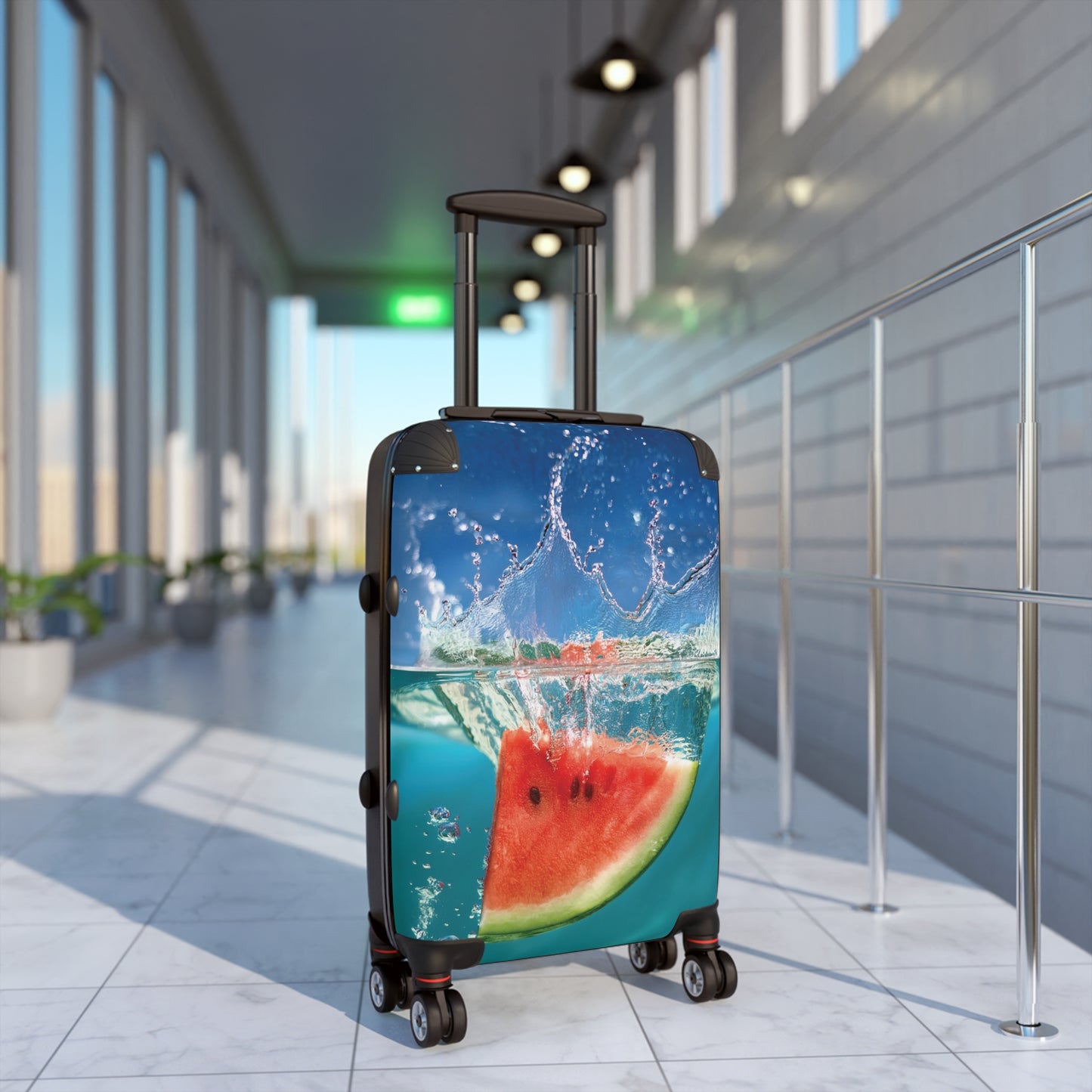 Nature Summer Watermelon Splahing Carry-On Suitcase - Stylish Luggage for Travelers