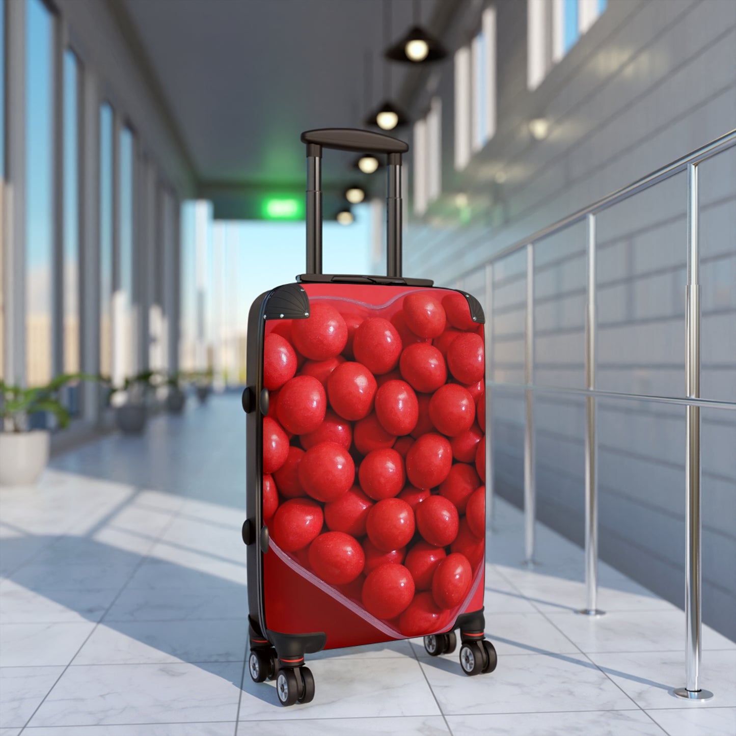 Love Heart Shape Sugar Art Carry-On Suitcase - Stylish Luggage for Travelers
