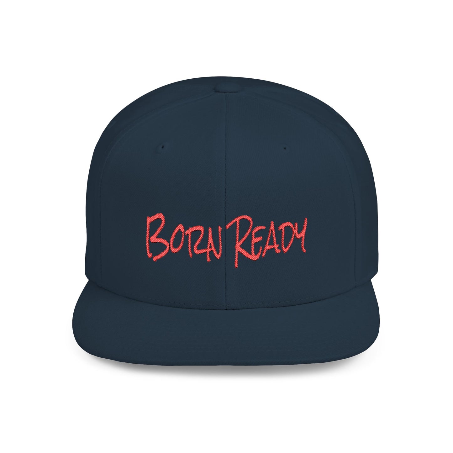 Text Born Ready Flat Bill Snapback – Lightweight, Custom Fit, Premium Quality