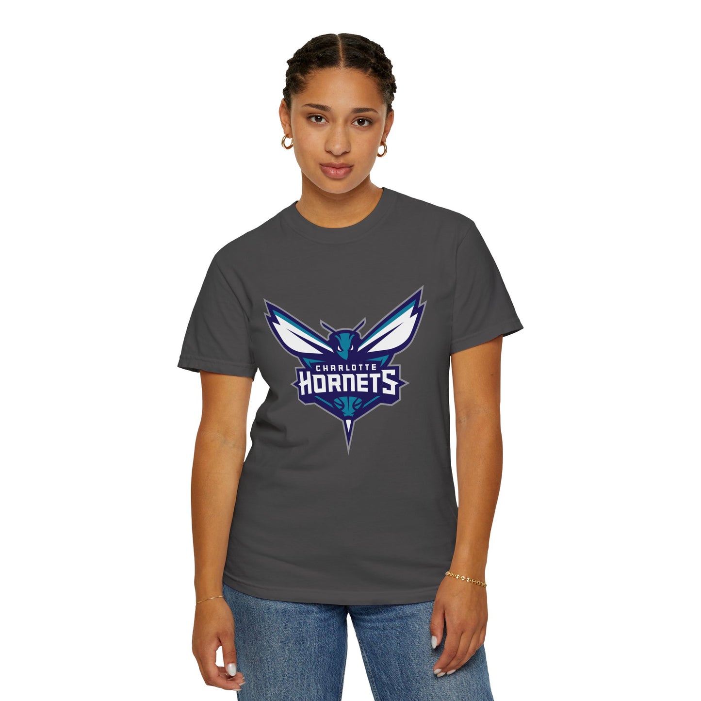 Charlotte Hornets Garment-Dyed T-Shirt – Premium Cotton Tee for Customization