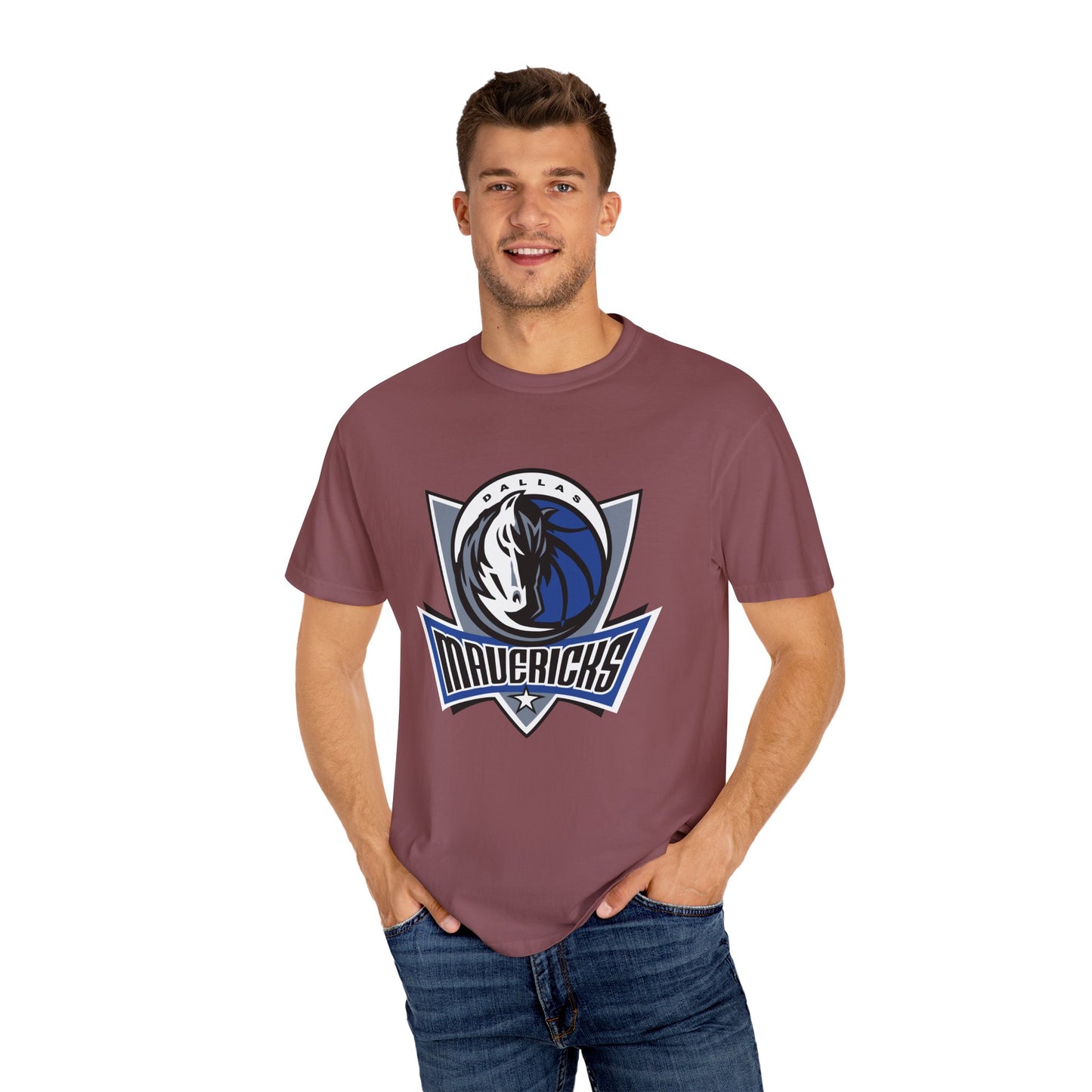 Dallas Mavericks Garment-Dyed T-Shirt – Premium Cotton Tee for Customization