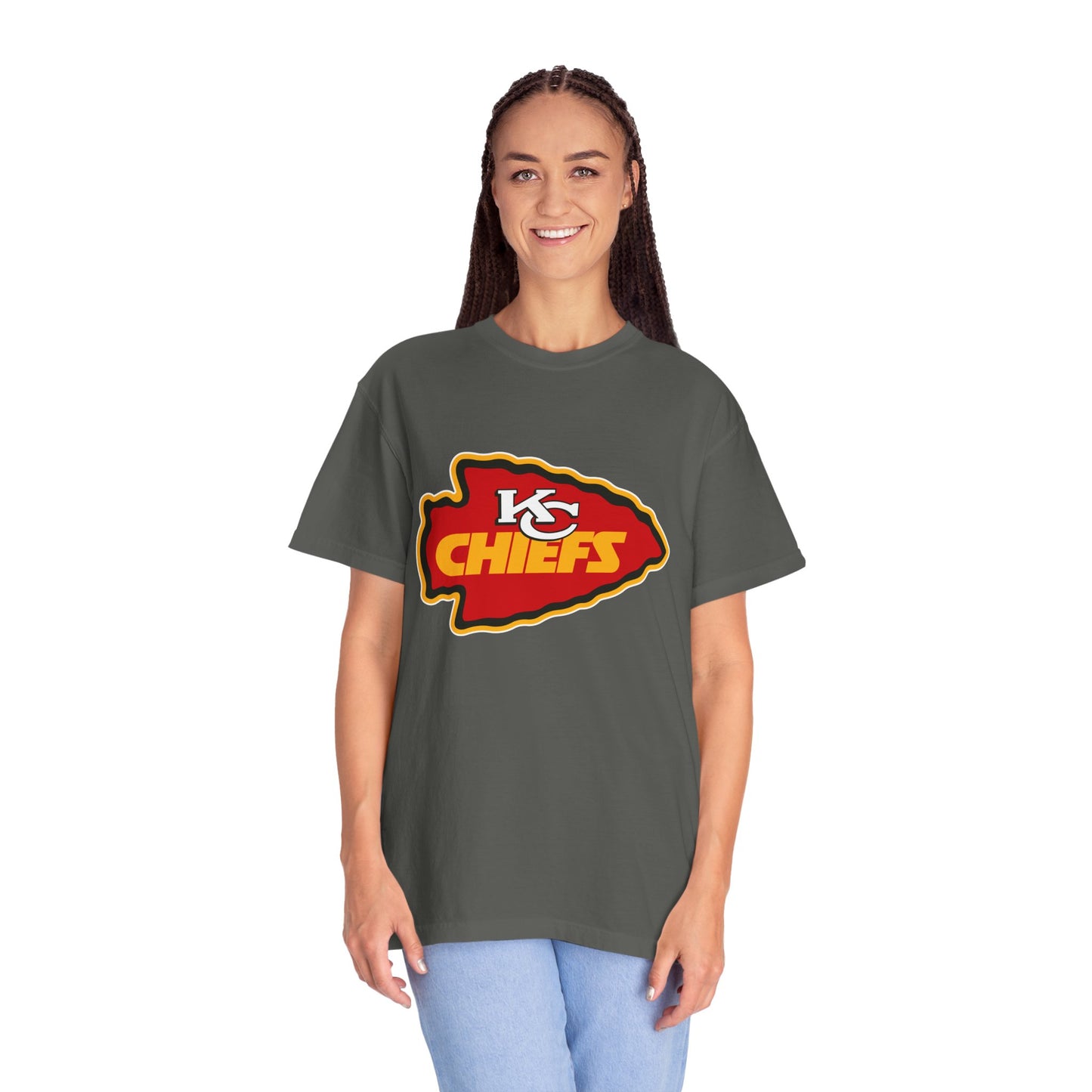 Kansas City Chiefs Apparel Garment-Dyed T-Shirt – Premium Cotton Tee for Customization
