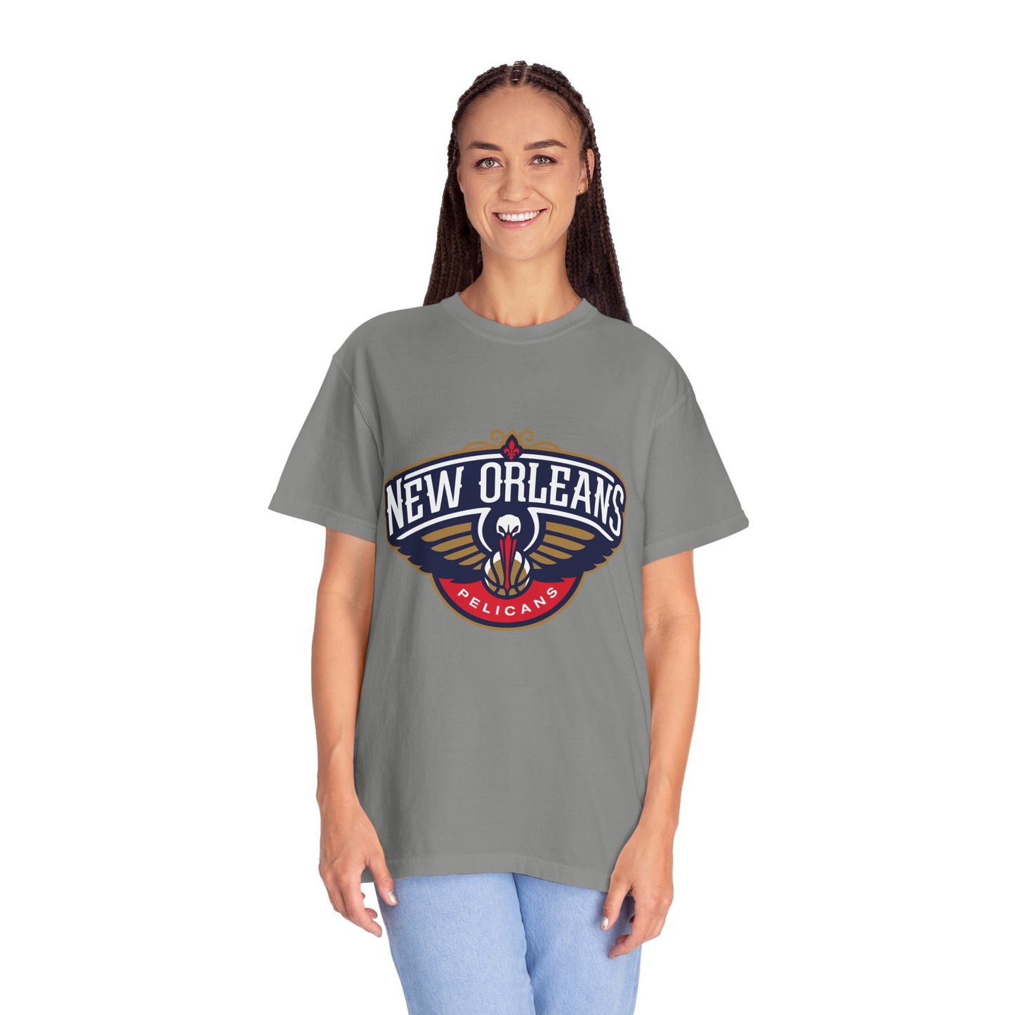 New Orleans Pelicans Garment-Dyed T-Shirt – Premium Cotton Tee for Customization