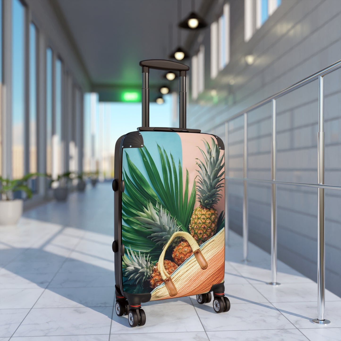 Nature Summer Three Pineapples Carry-On Suitcase - Stylish Luggage for Travelers