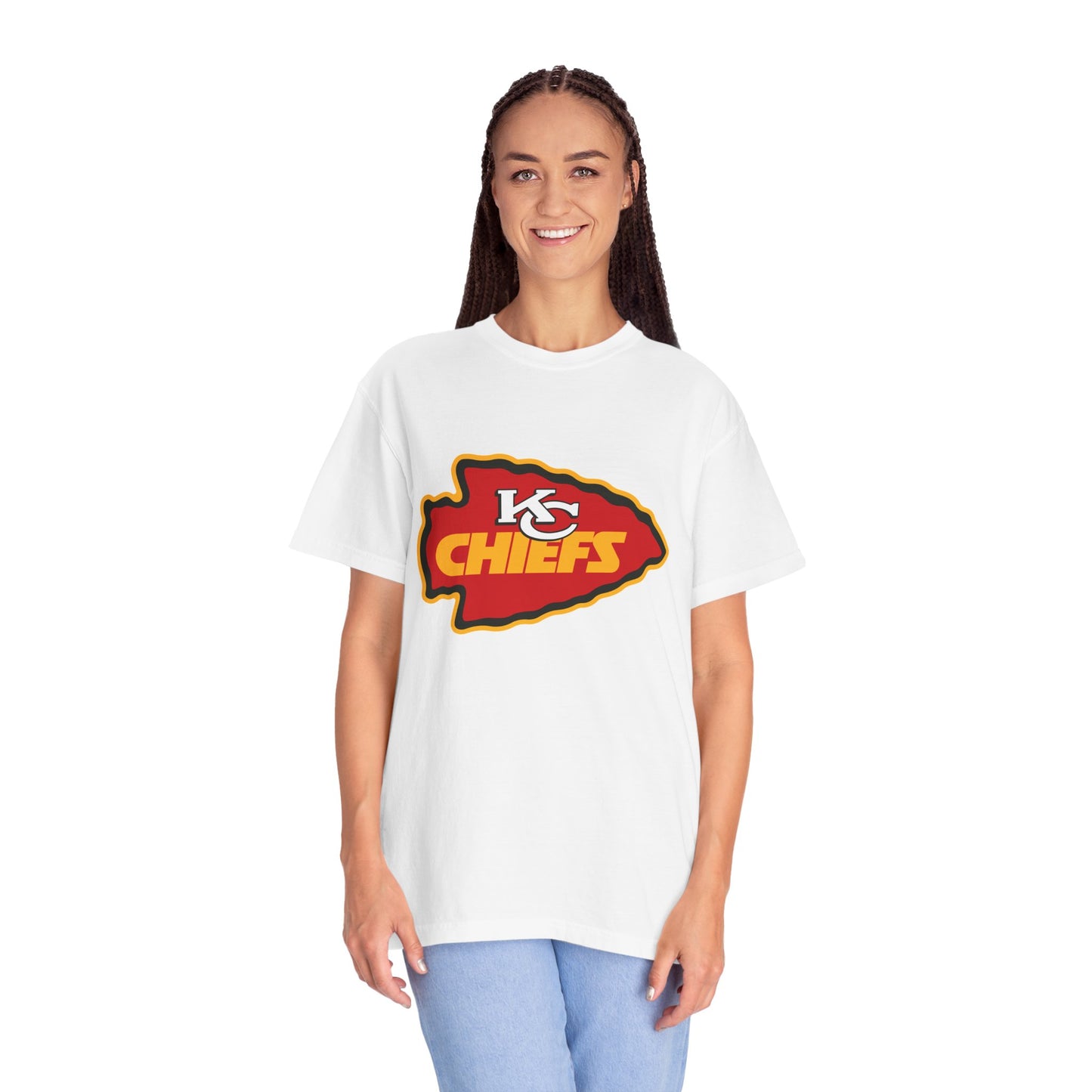 Kansas City Chiefs Apparel Garment-Dyed T-Shirt – Premium Cotton Tee for Customization