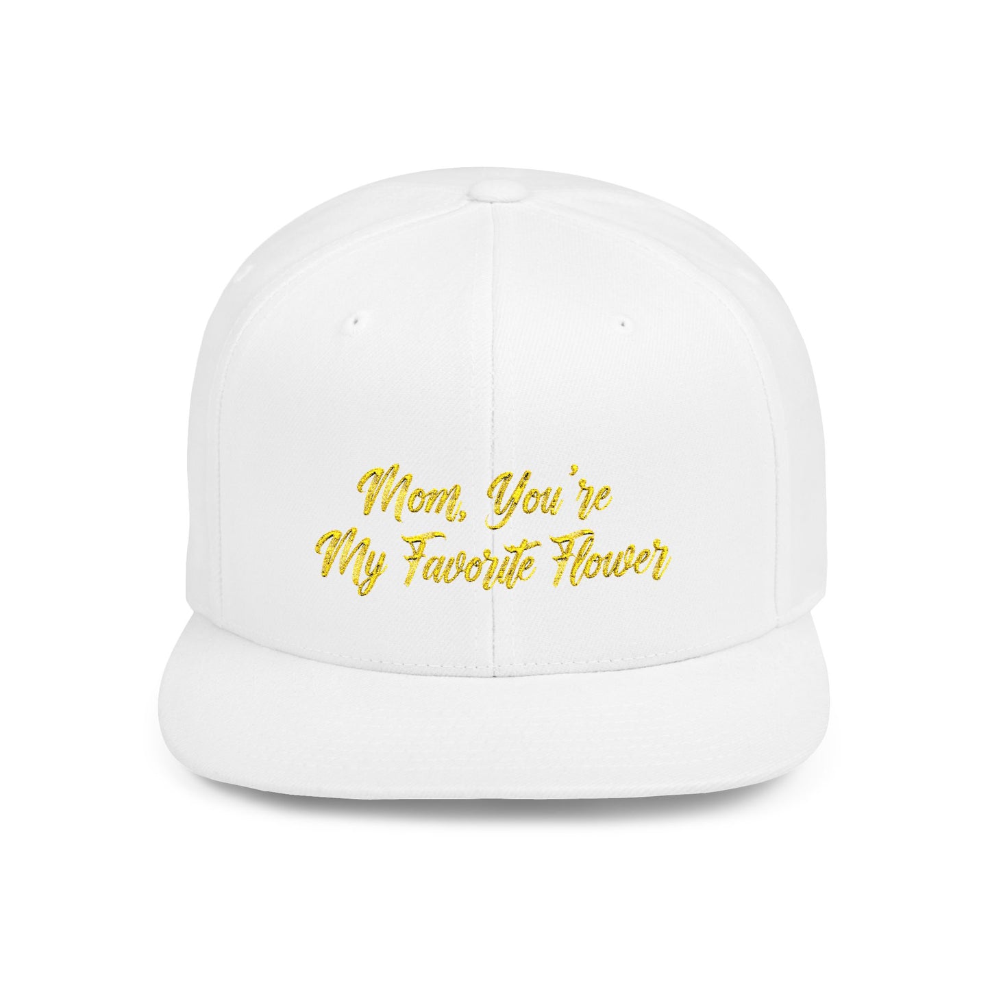 Text Mom You're My Favorite Color Flat Bill Snapback – Lightweight, Custom Fit, Premium Quality