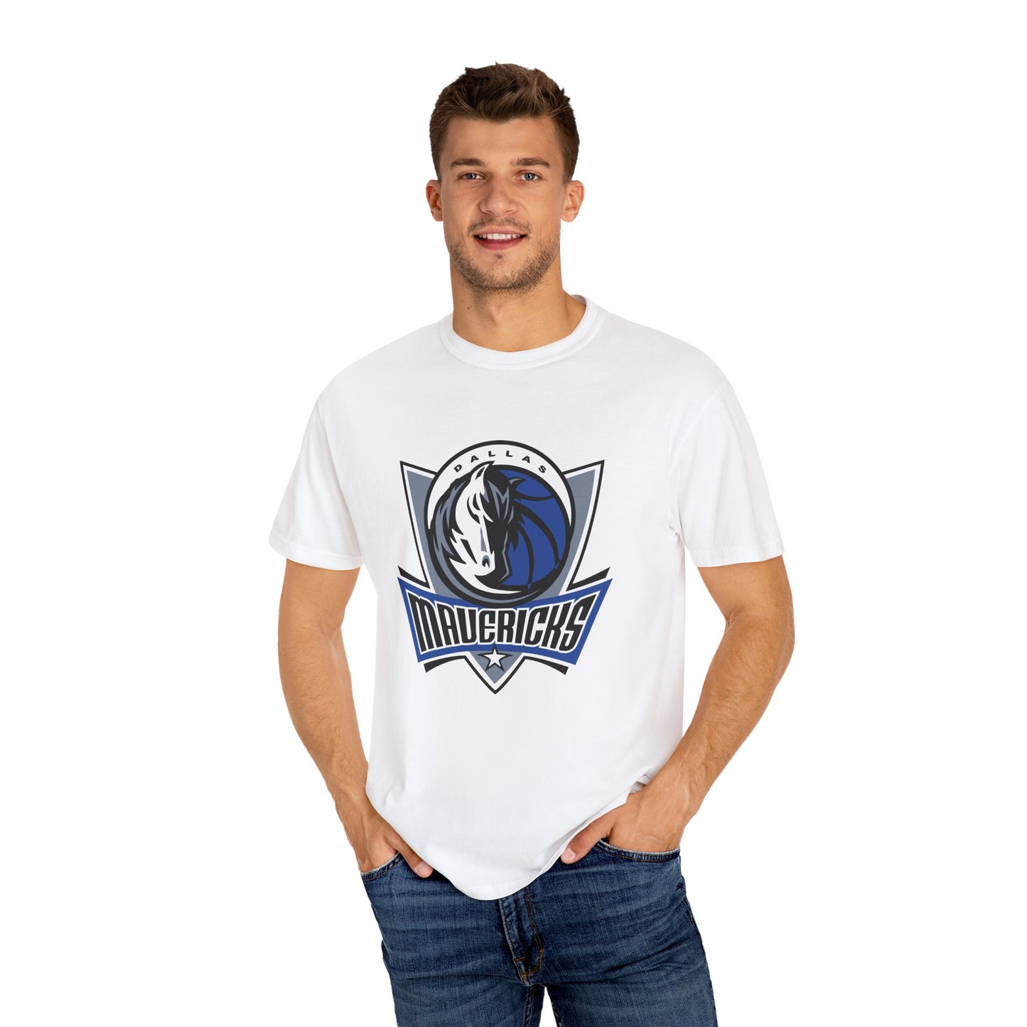 Dallas Mavericks Garment-Dyed T-Shirt – Premium Cotton Tee for Customization