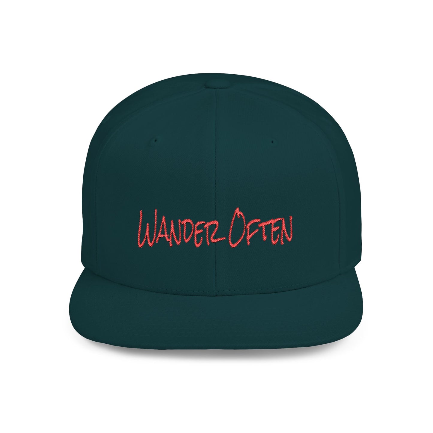 Text Roam Free Flat Bill Snapback – Lightweight, Custom Fit, Premium Quality