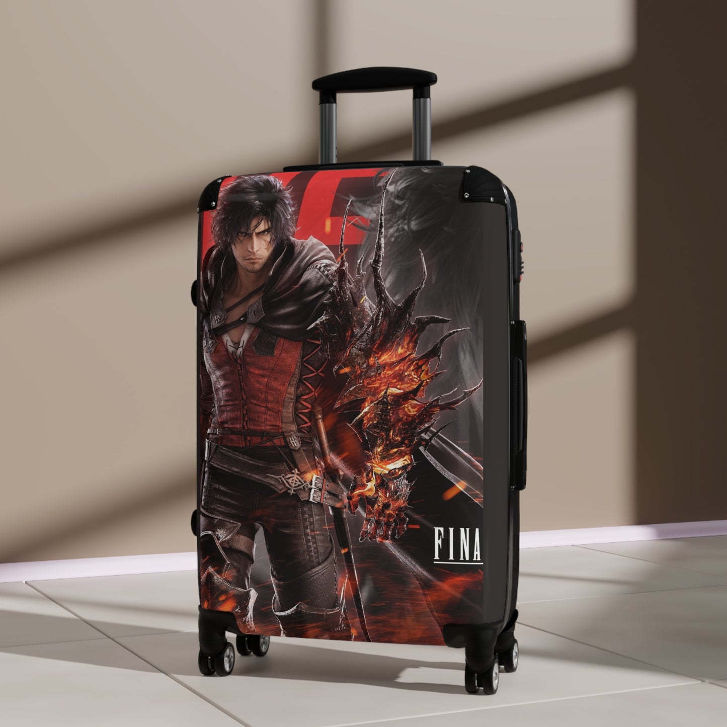 Video Games Final Fantasy XVI Clive Rosfield Carry-On Suitcase - Stylish Luggage for Travelers