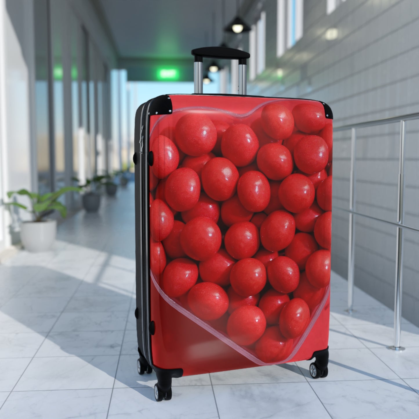 Love Heart Shape Sugar Art Carry-On Suitcase - Stylish Luggage for Travelers