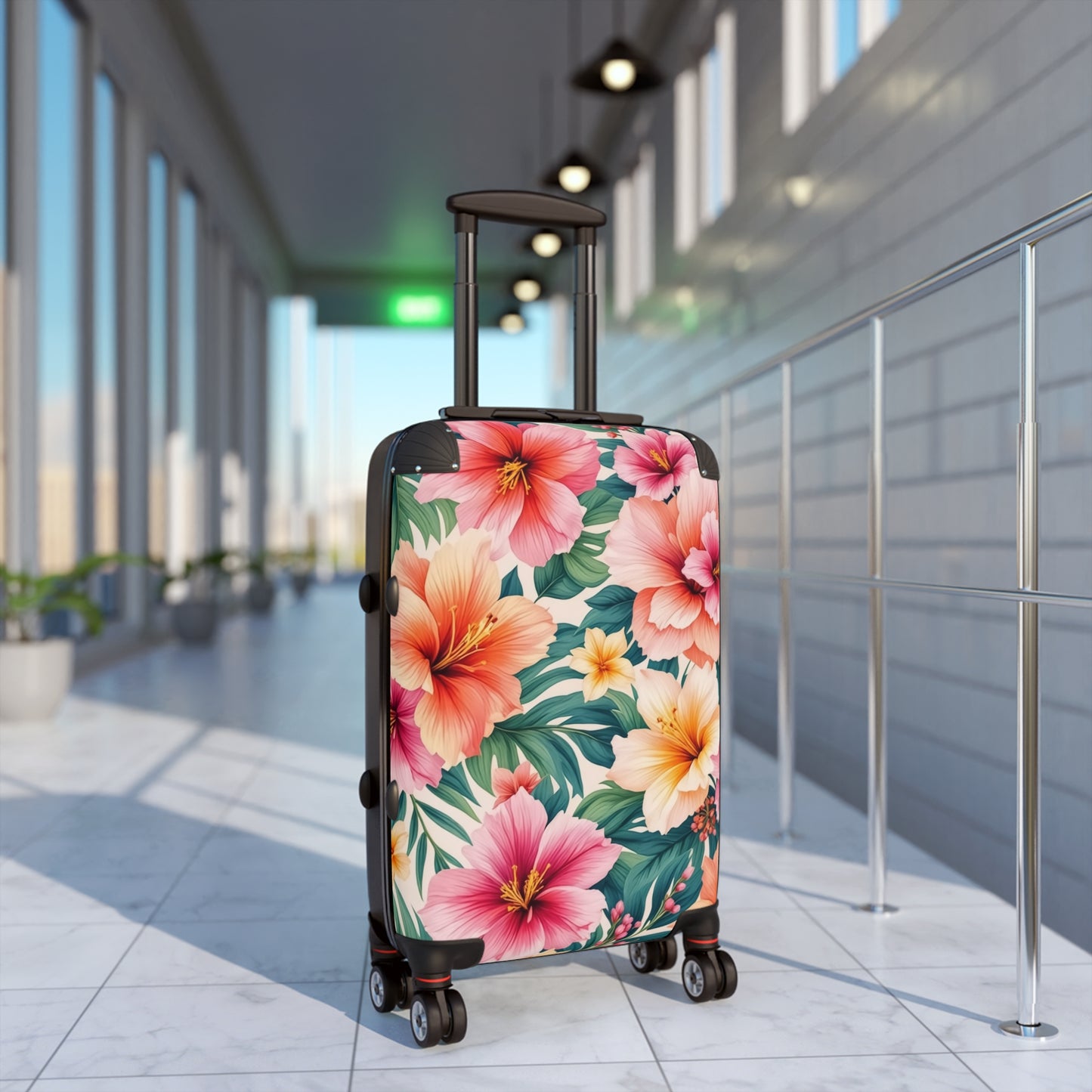 Nature Flowers Floral Hibiscus Art Carry-On Suitcase - Stylish Luggage for Travelers