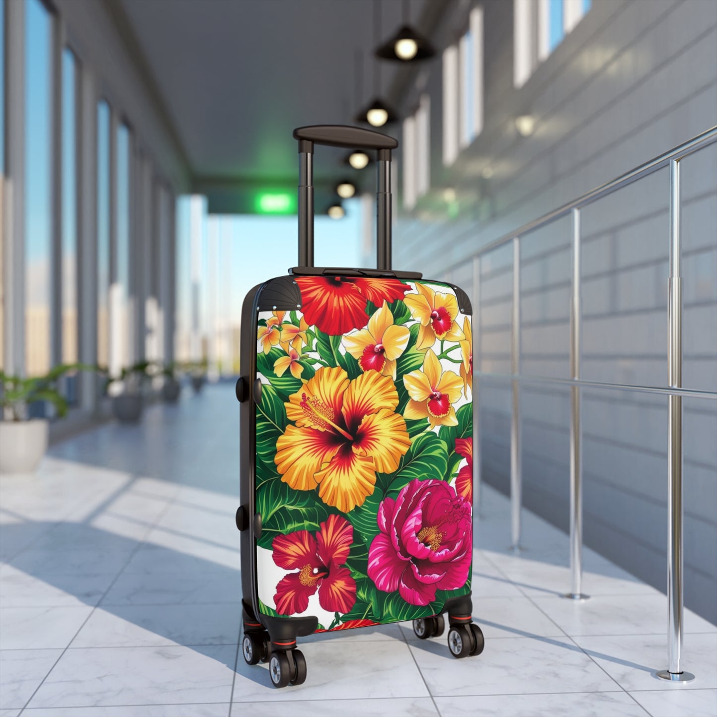 Nature Flowers Floral Colorful Flower Art Carry-On Suitcase - Stylish Luggage for Travelers