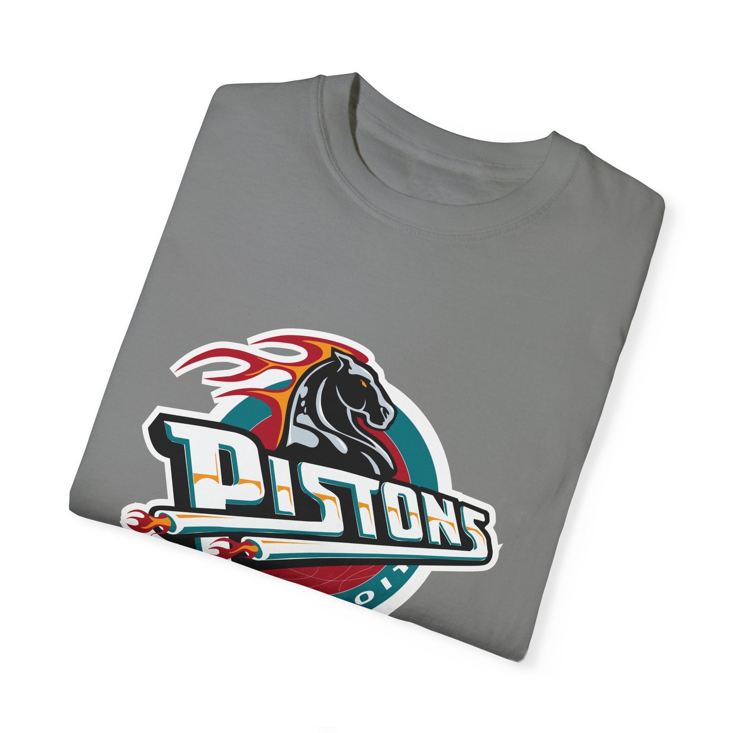 Detroit Pistons Basketball Life Garment-Dyed T-Shirt – Premium Cotton Tee for Customization