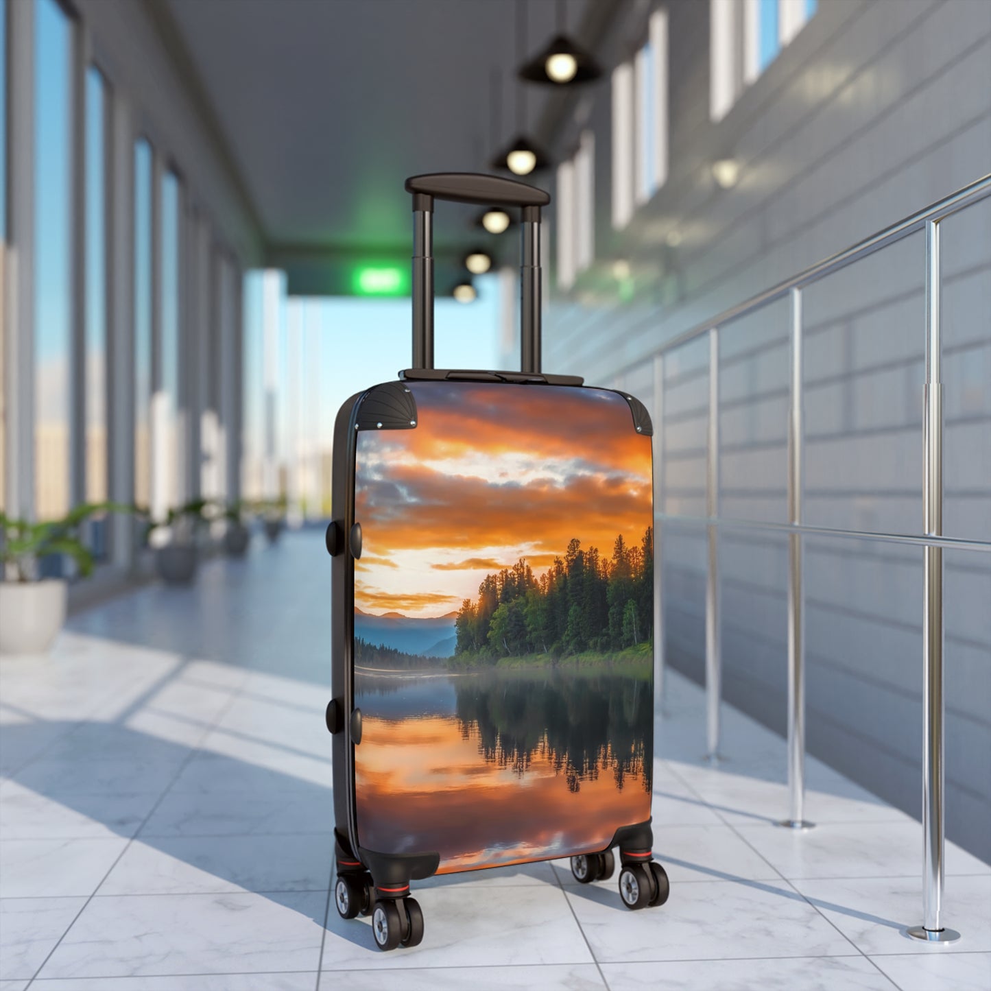 Nature Forest River Art Carry-On Suitcase - Stylish Luggage for Travelers