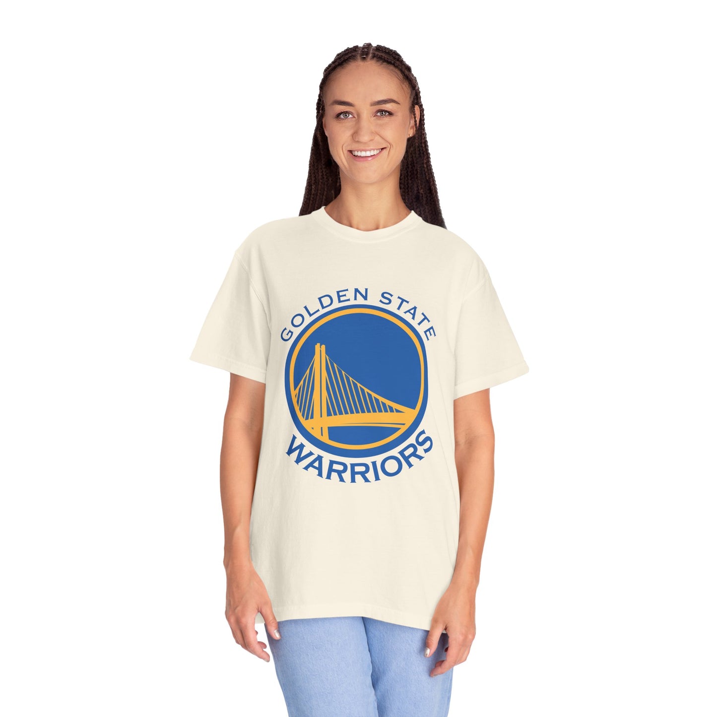 Golden State Warriors Garment-Dyed T-Shirt – Premium Cotton Tee for Customization