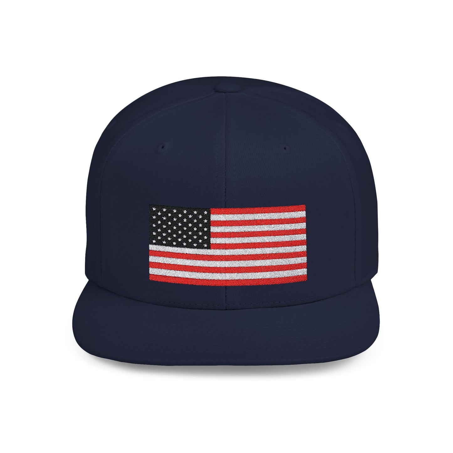 American Flag Flat Bill Snapback – Lightweight, Custom Fit, Premium Quality