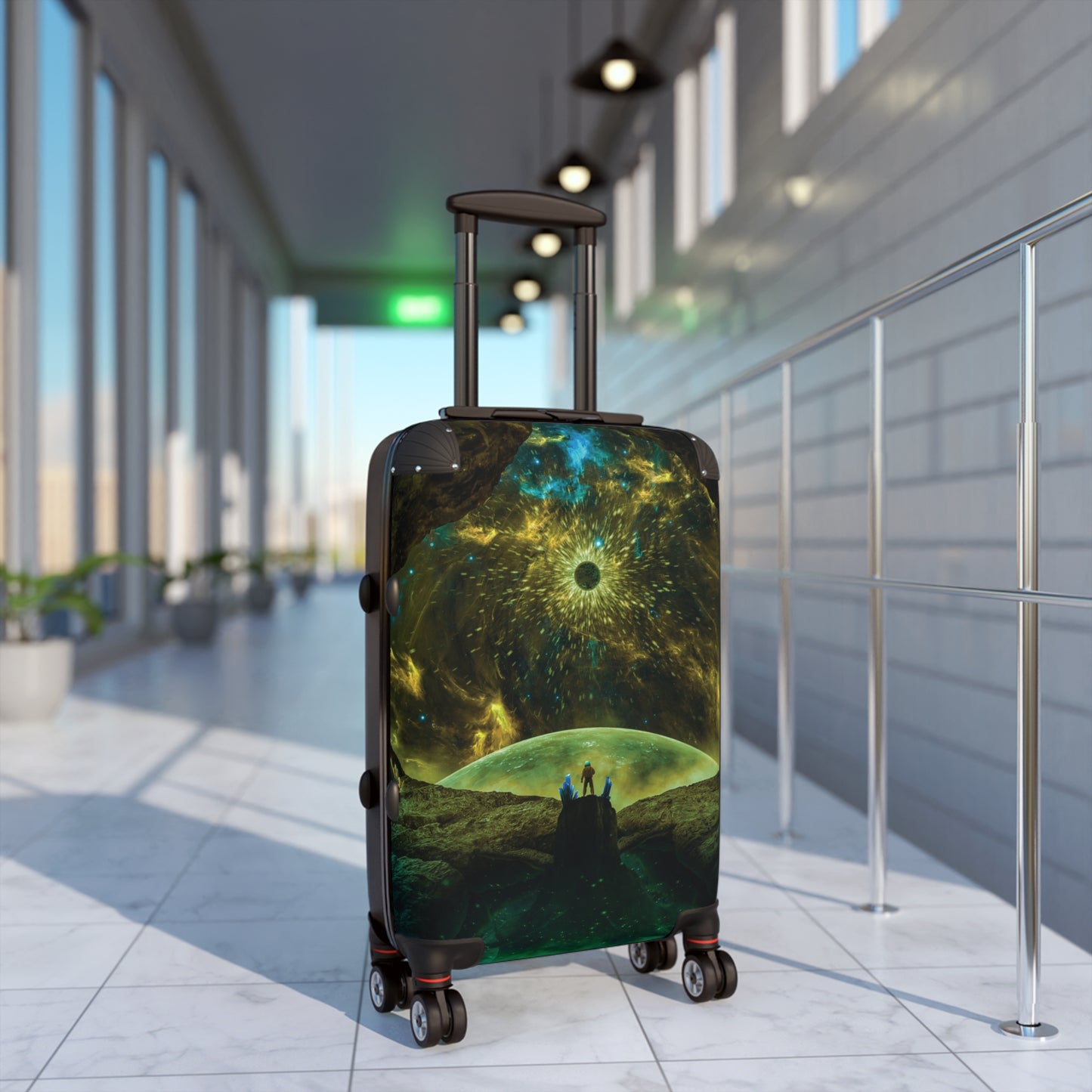 Art Astronaut Explorer Carry-On Suitcase - Stylish Luggage for Travelers