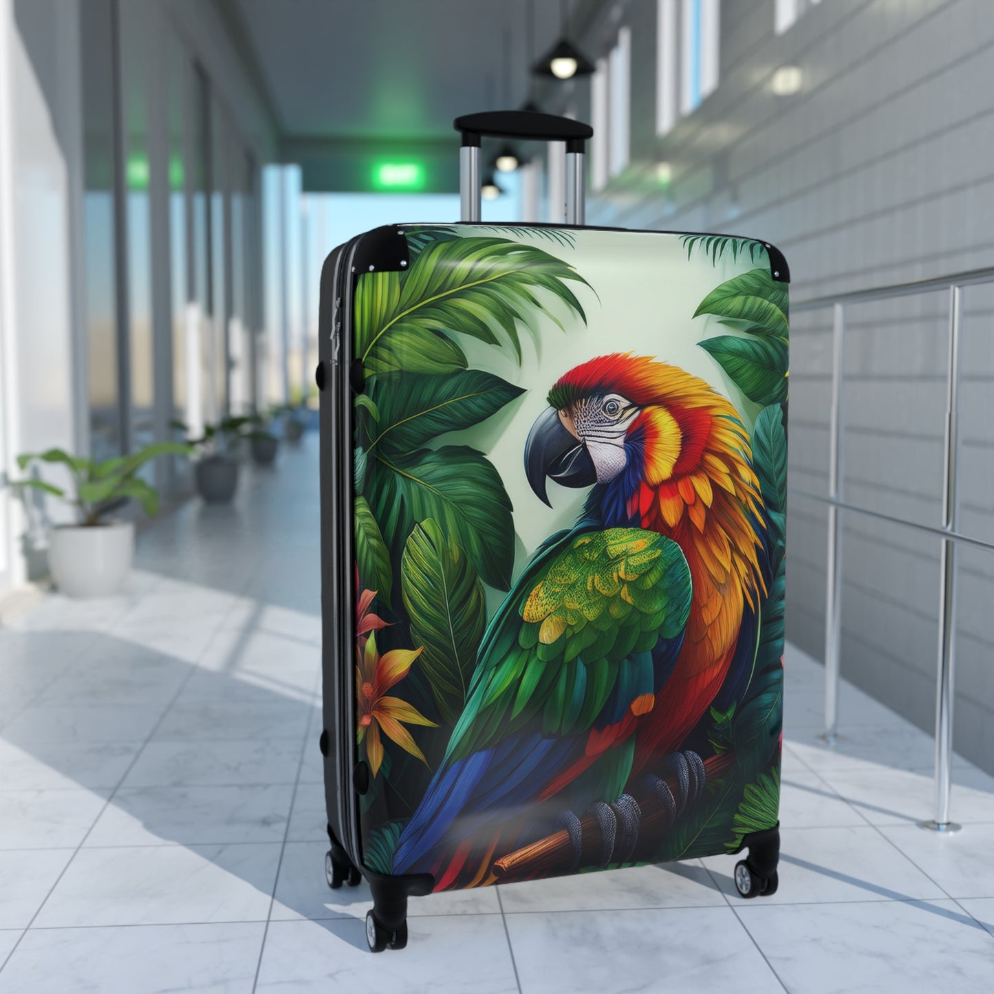 Animals Parrot Macaw Art Carry-On Suitcase - Stylish Luggage for Travelers