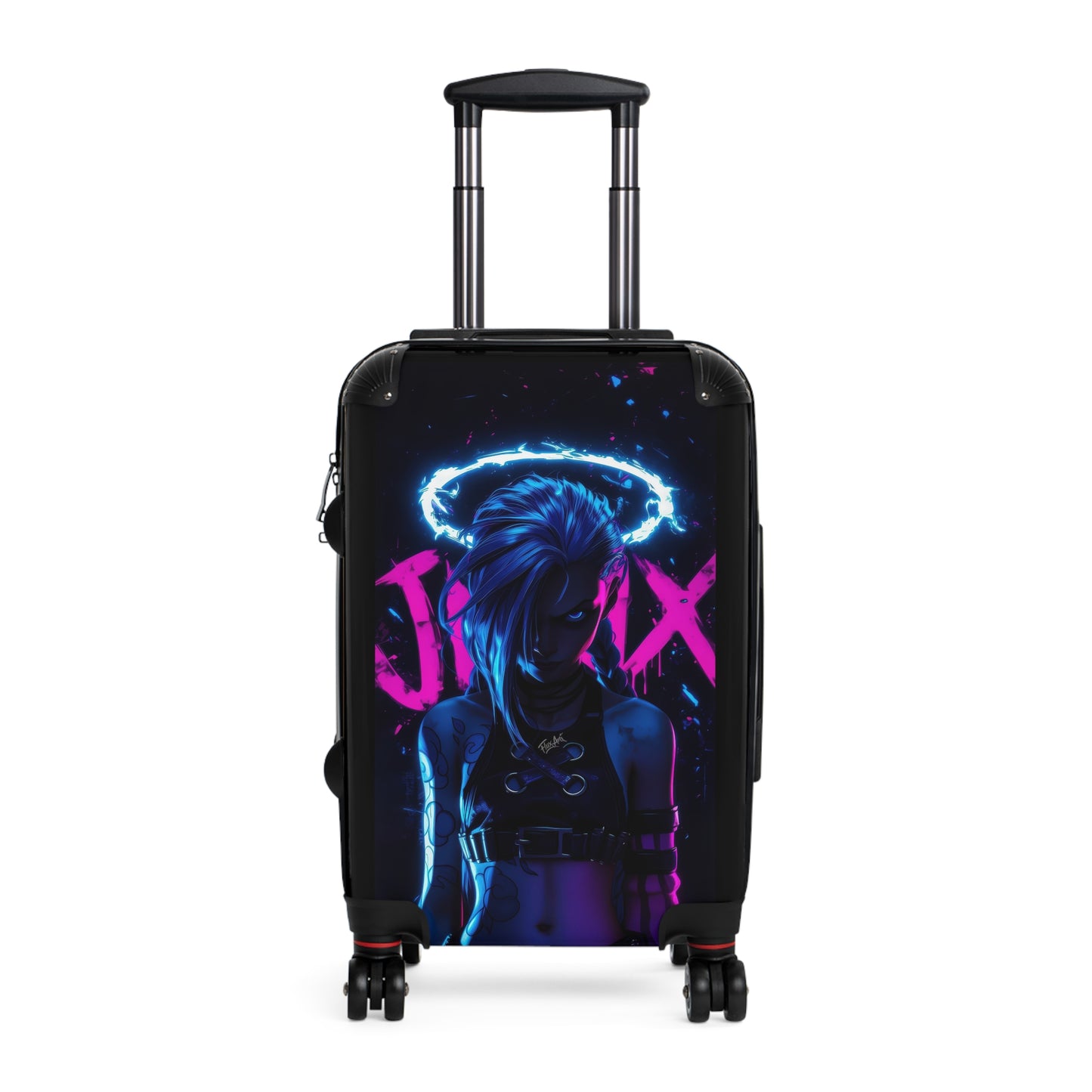 Video Games Jinx Neon League of Legends Carry-On Suitcase - Stylish Luggage for Travelers