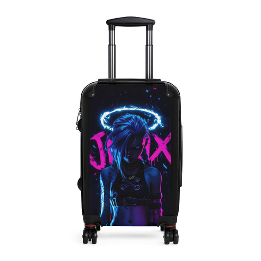 Video Games Jinx Neon League of Legends Carry-On Suitcase - Stylish Luggage for Travelers