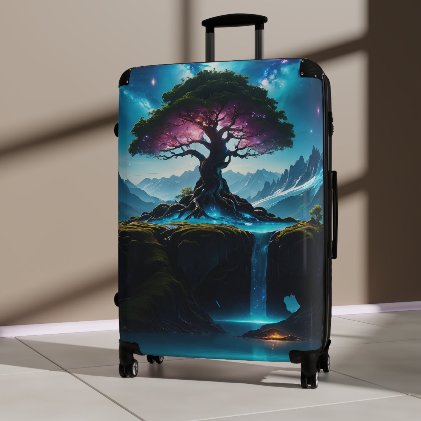 Fantasy Forest Trees Nature Art Carry-On Suitcase - Stylish Luggage for Travelers