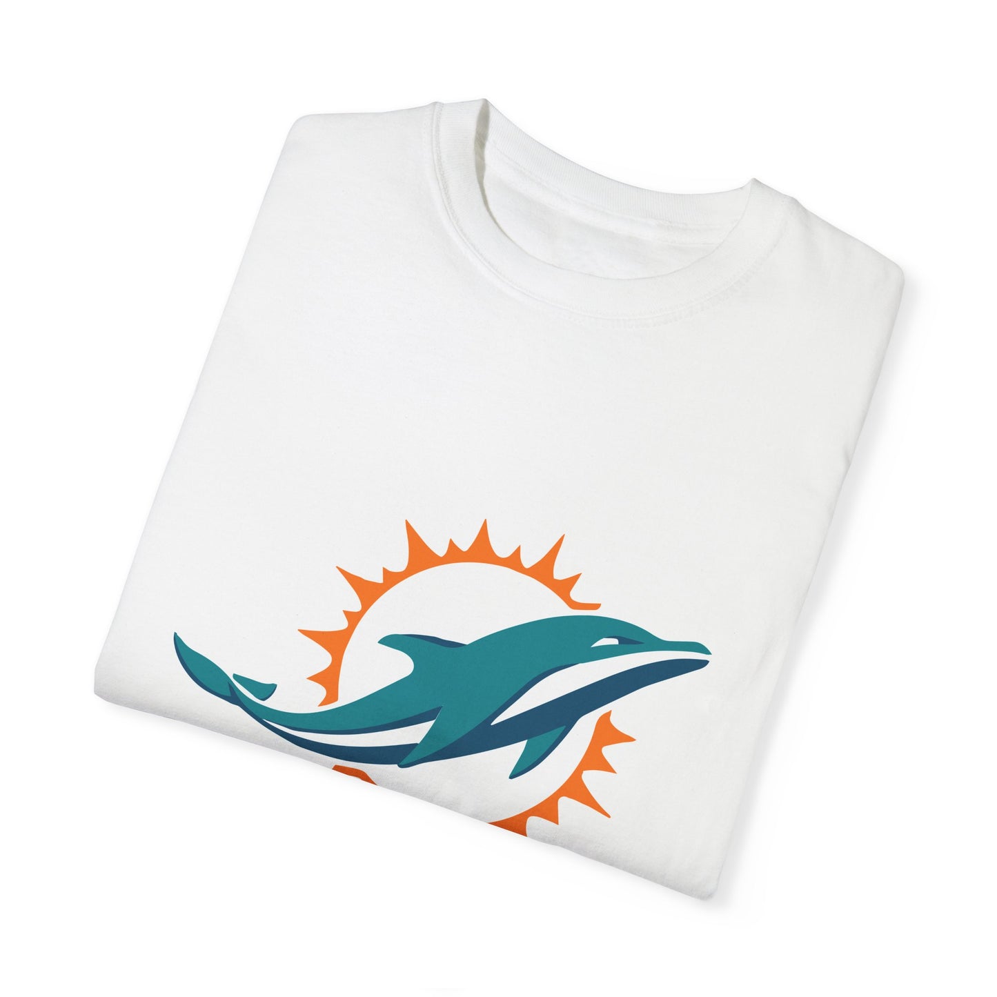 Miami Dolphins Football Merchandise Garment-Dyed T-Shirt – Premium Cotton Tee for Customization
