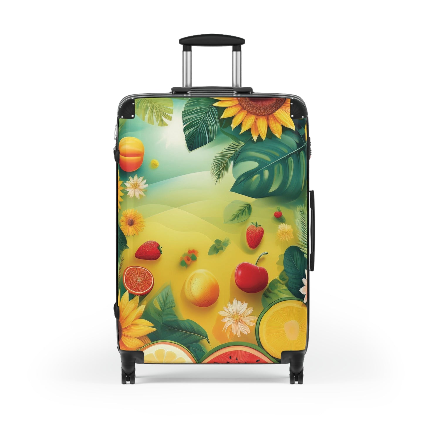 Nature Floral Summer Fruits Flowers 2 Carry-On Suitcase - Stylish Luggage for Travelers